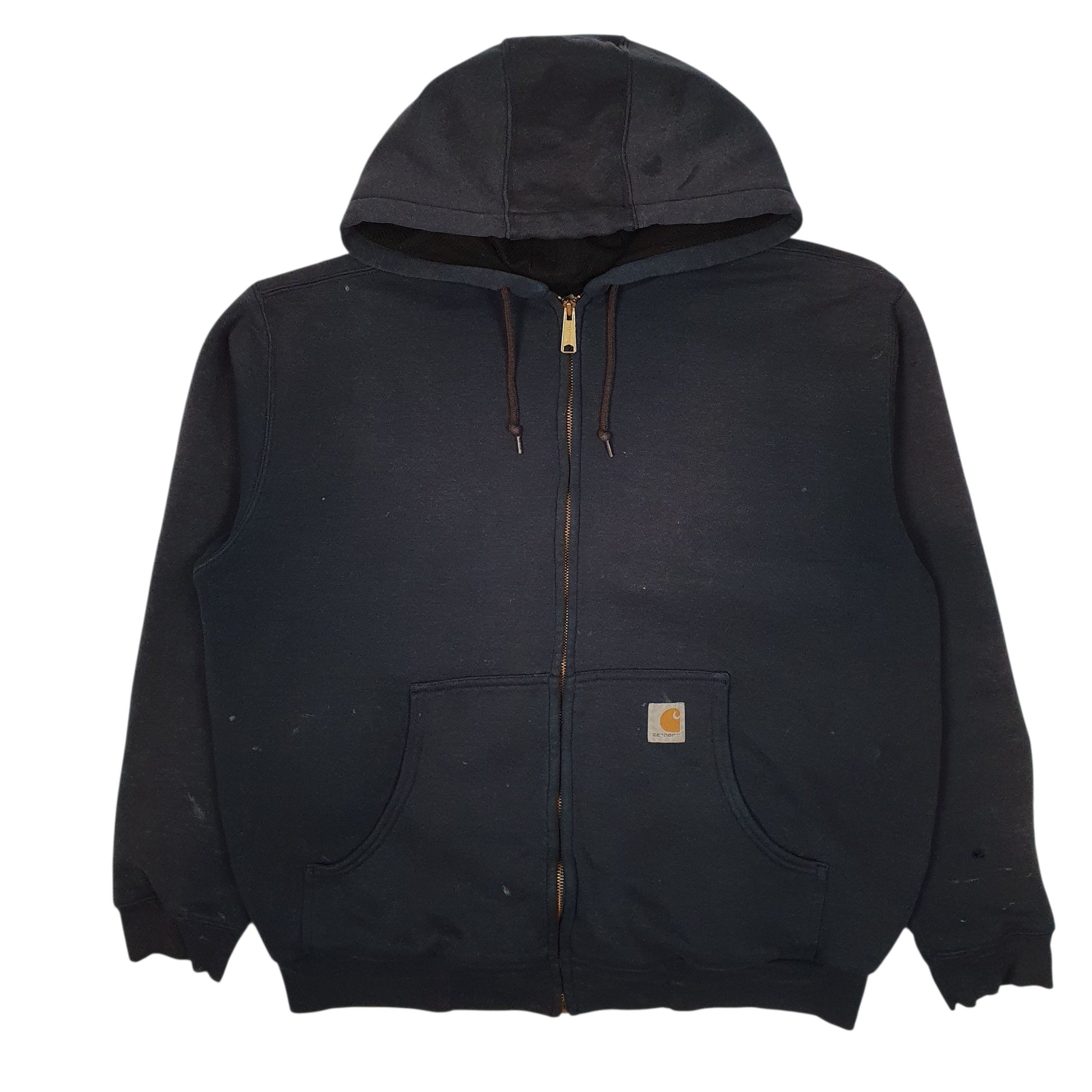 Mens Navy Carhartt Hoodie Full Zip Jumper