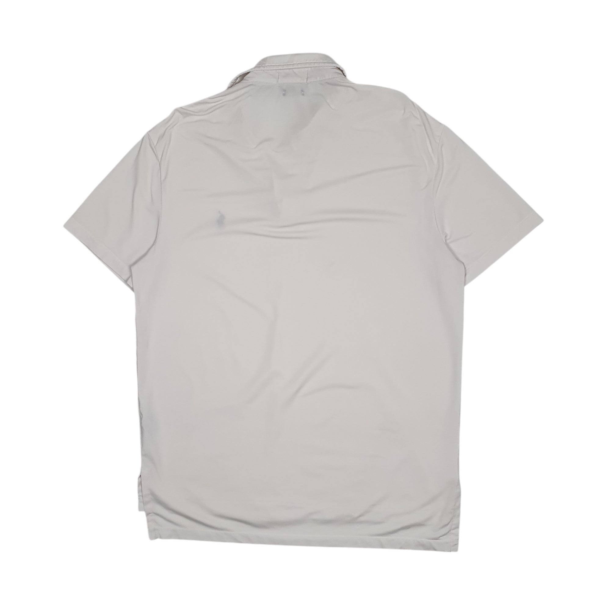 Mens White Polo Ralph Lauren Performance  Polo Shirt