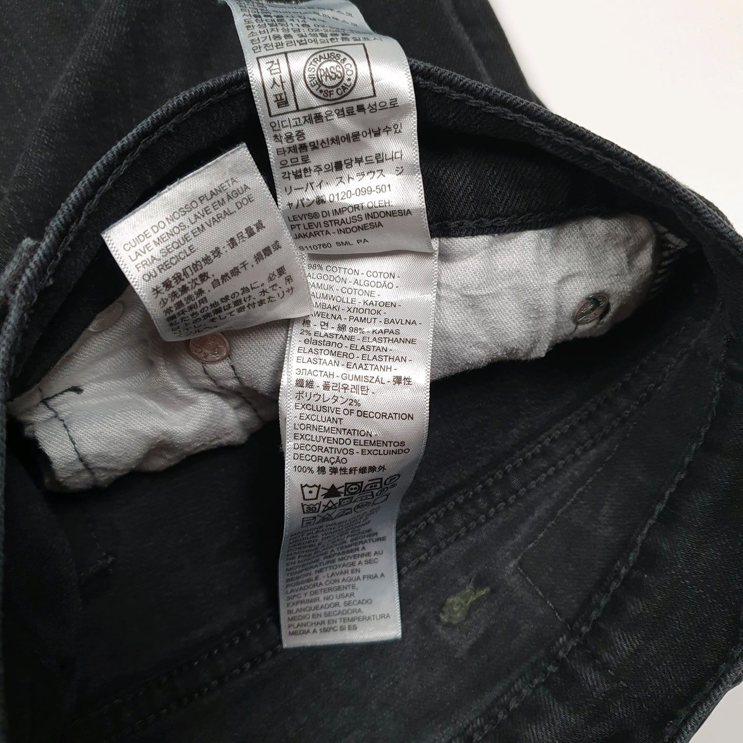 Mens Black Levis   Jeans