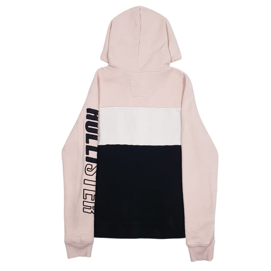 Womens Pink Hollister Spellout Hoodie Jumper