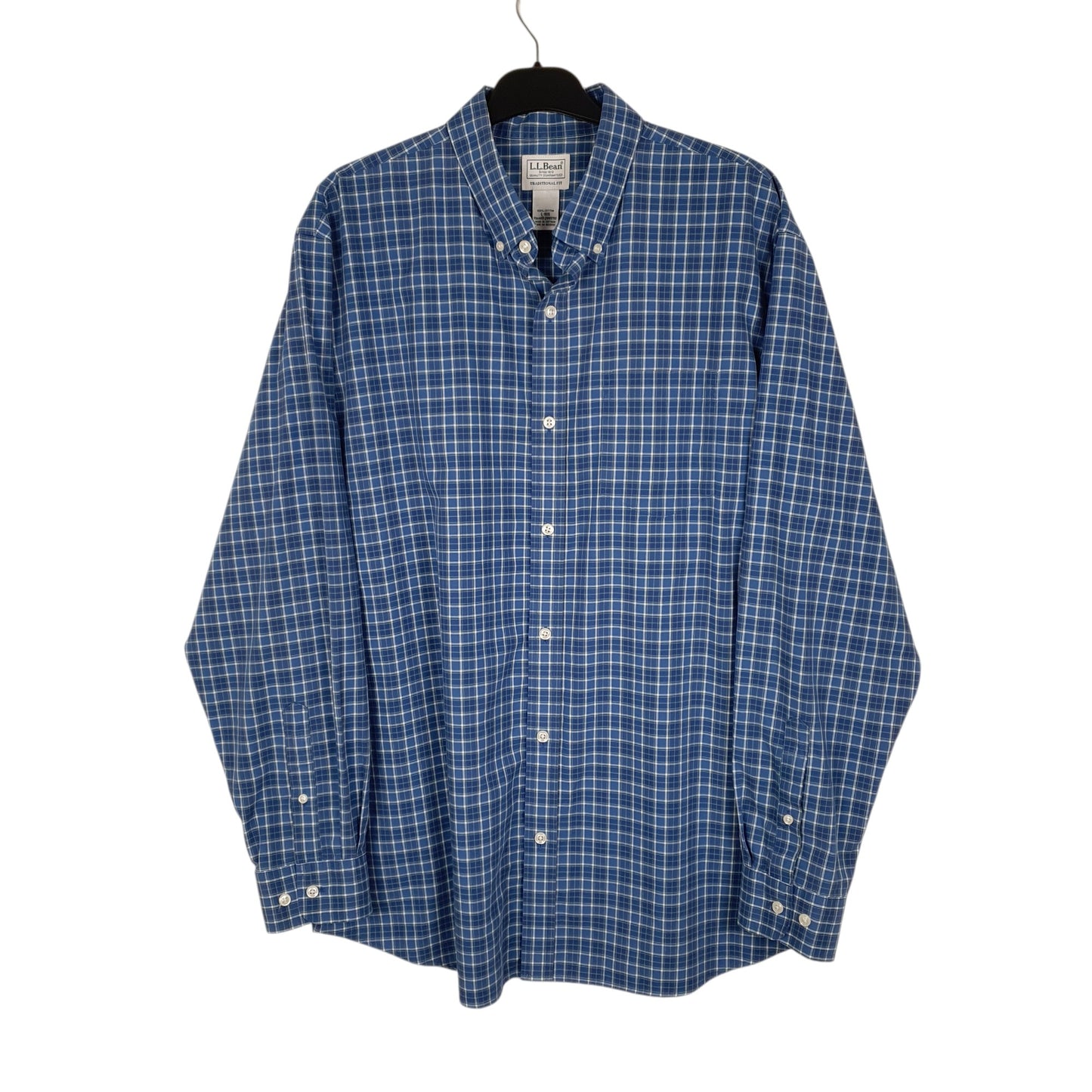 Mens Blue L.L.Bean  Long Sleeve Shirt