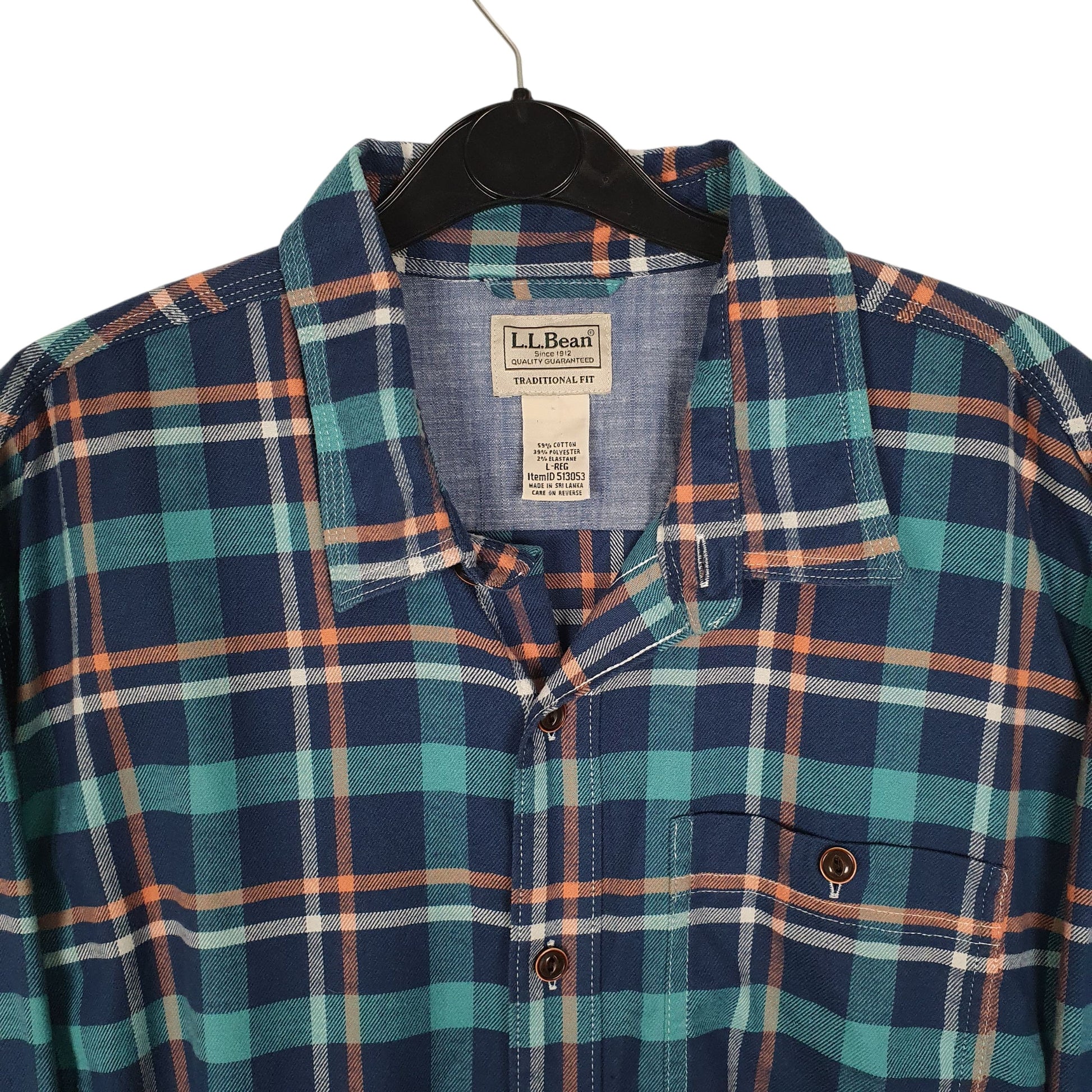 Mens Blue L.L.Bean   Shirt