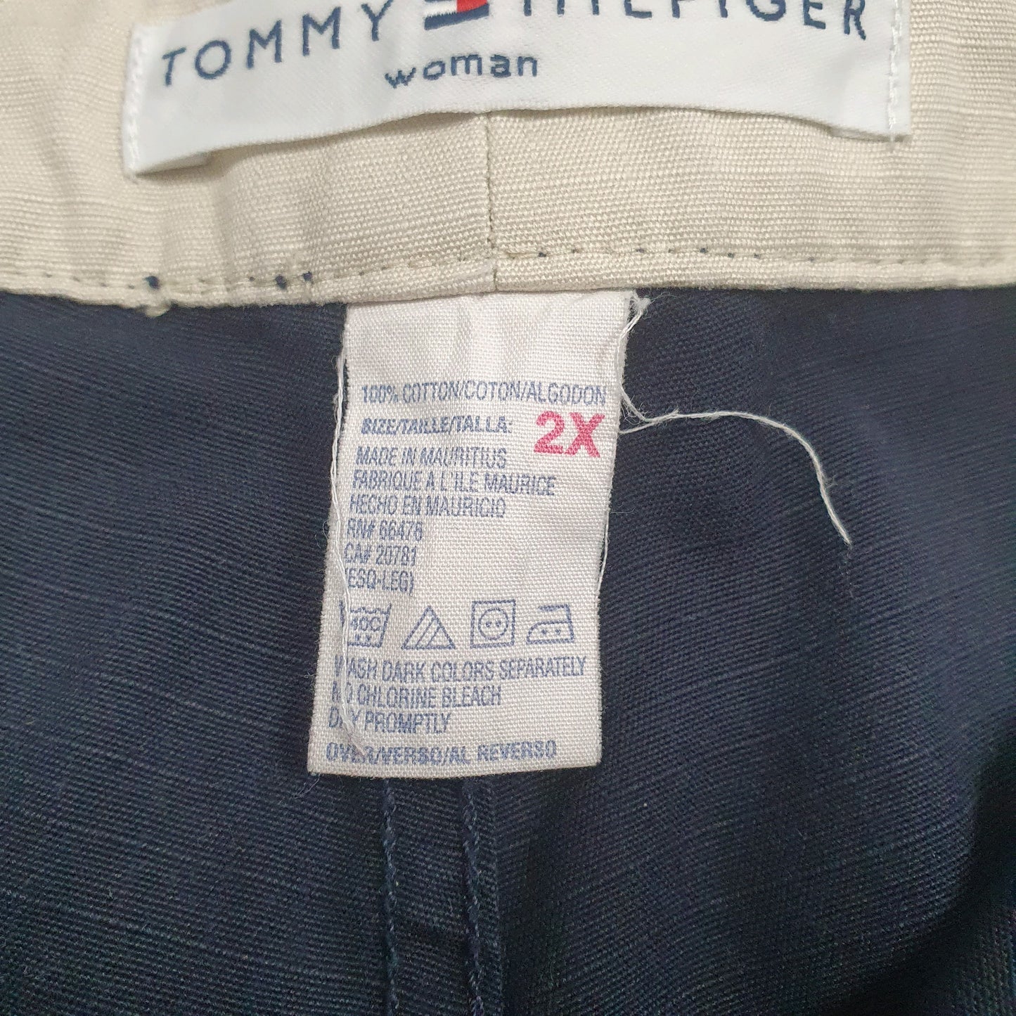 Womens Navy Tommy Hilfiger Vintage 00s  Trousers