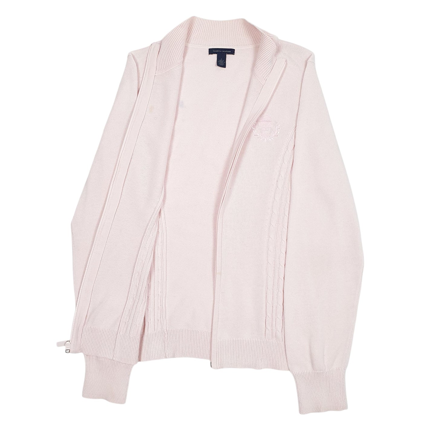 Womens Pink Tommy Hilfiger  Full Zip Jumper