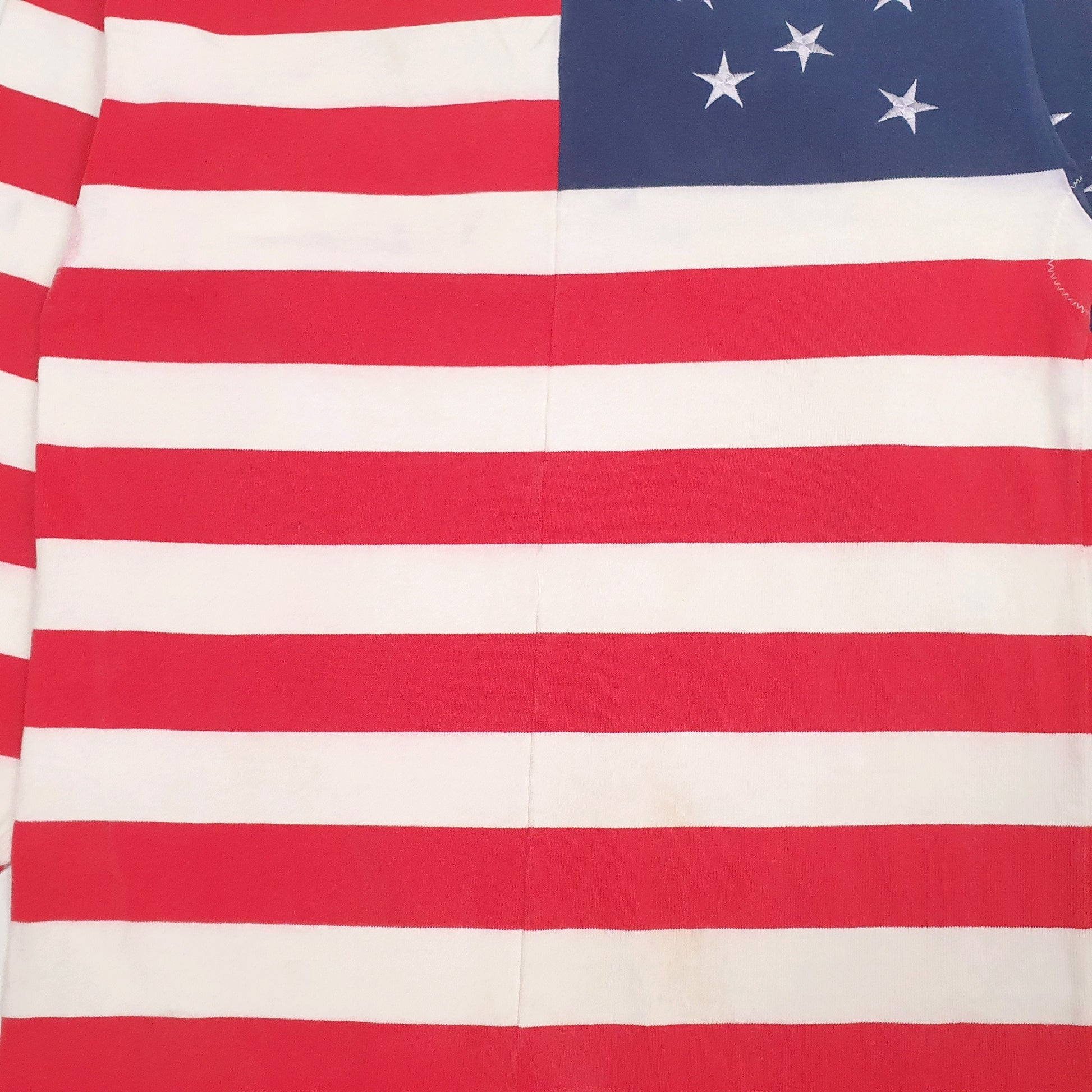 Mens White Barbarian USA  Polo Shirt