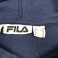 Womens Navy Fila Spellout Hoodie Jumper