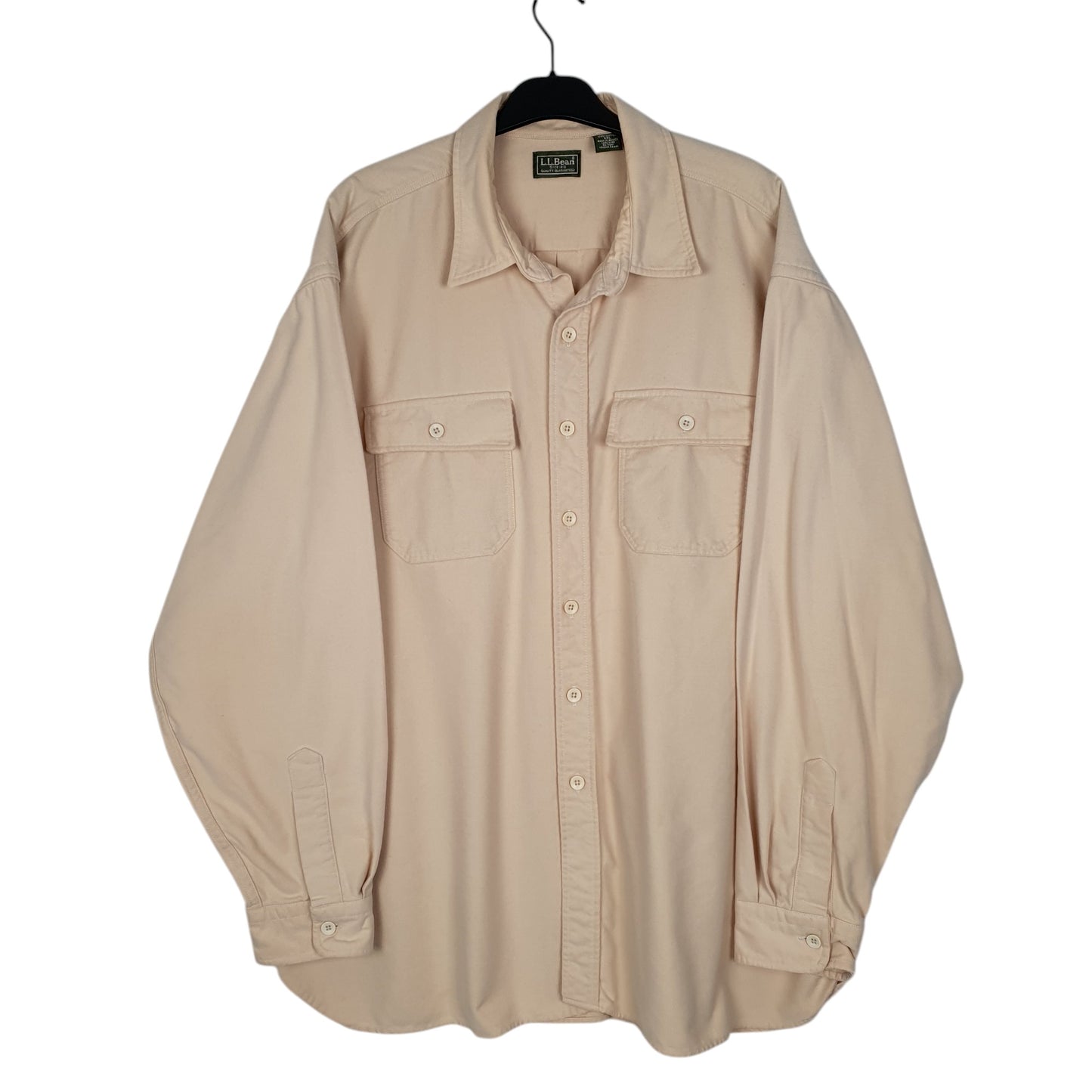Mens Beige L.L.Bean  Long Sleeve Shirt