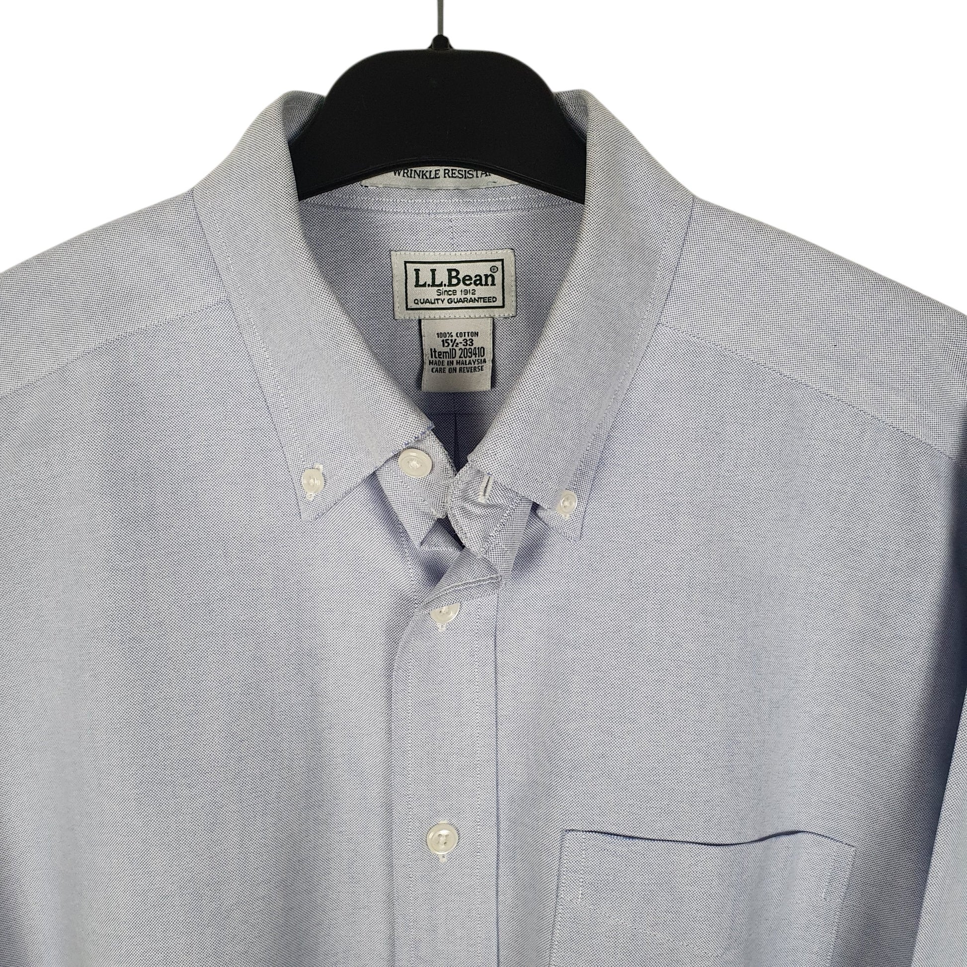 Mens Blue L.L.Bean   Shirt
