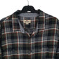 Mens Green Woolrich Thick Flannel Plaid  Shirt