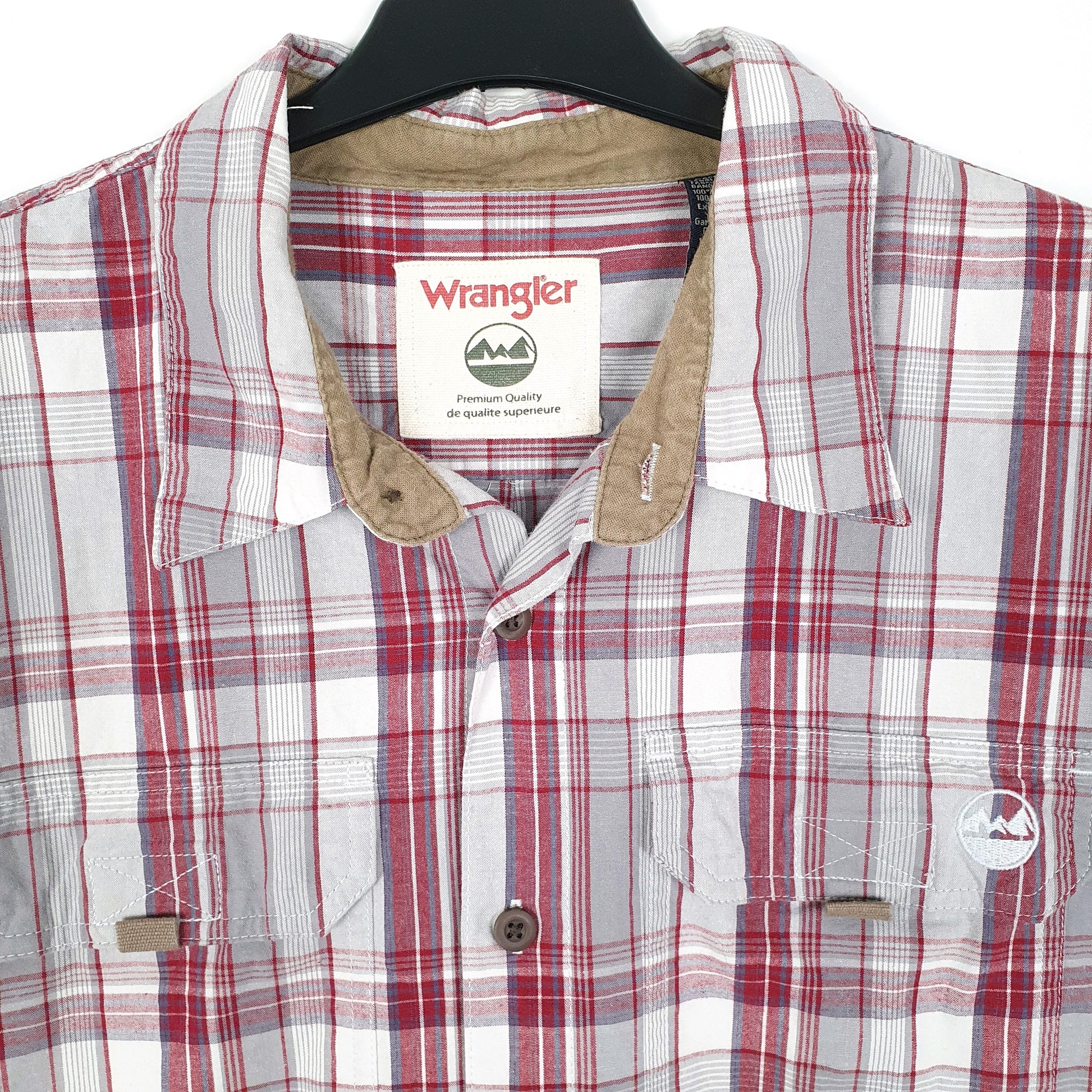 Mens Red Wrangler   Shirt
