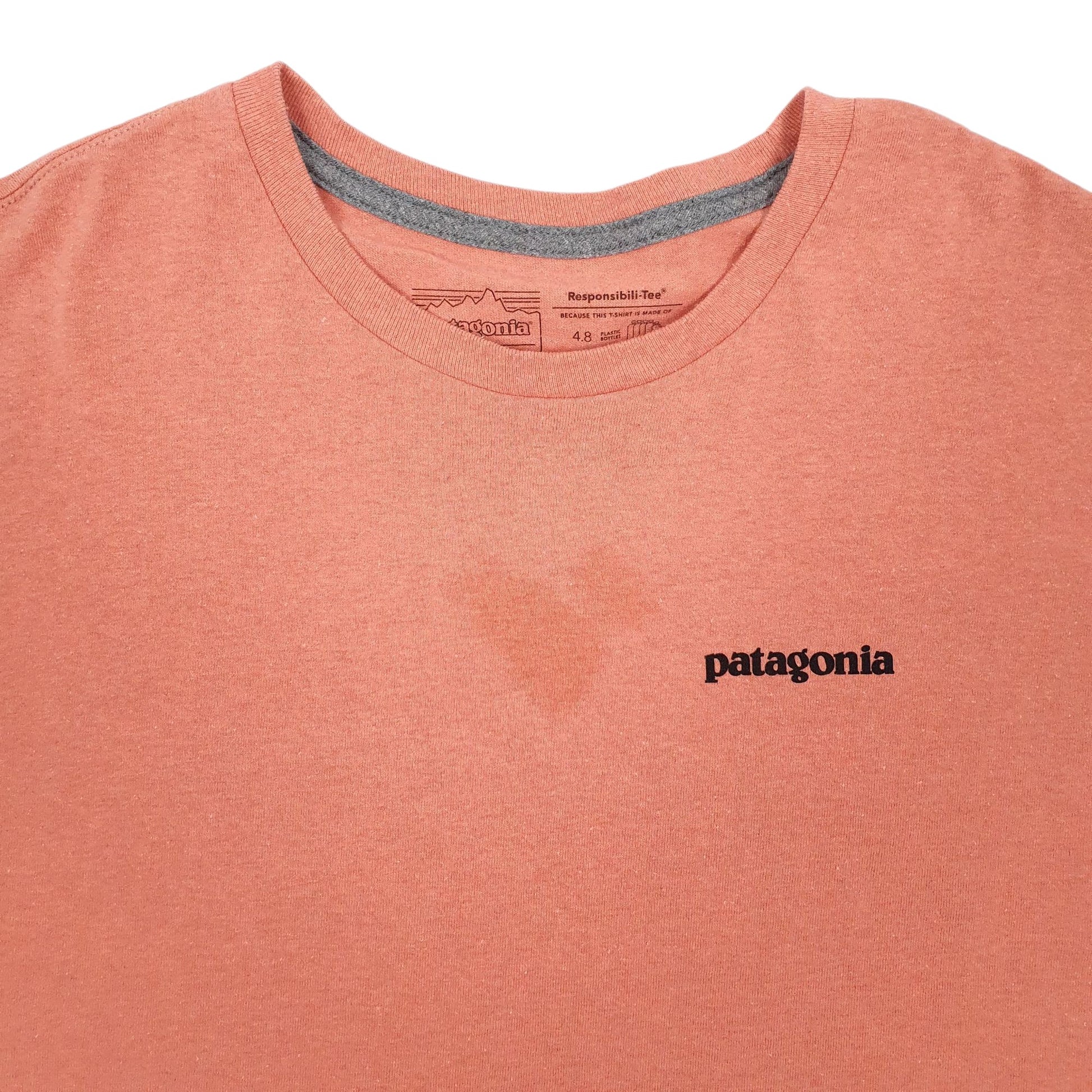 Mens Pink Patagonia  Quarter Zip T Shirt
