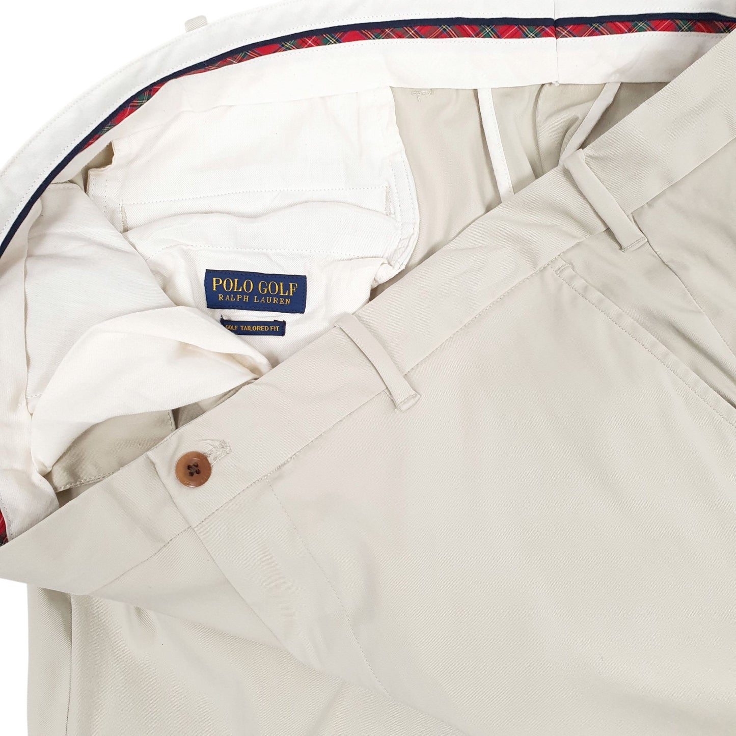 Mens Cream Polo Ralph Lauren Golf  Trousers