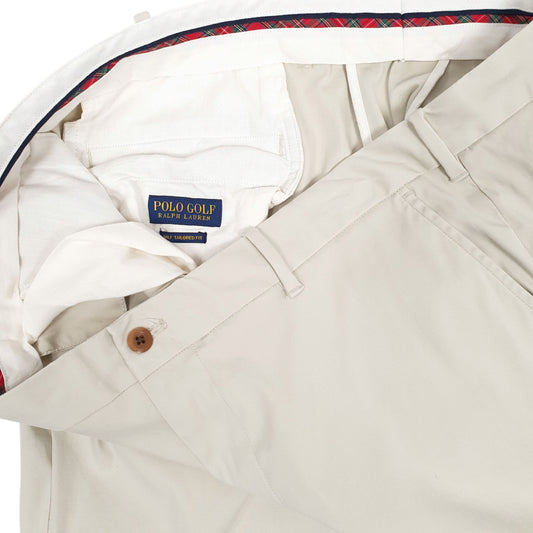 Mens Cream Polo Ralph Lauren Golf  Trousers