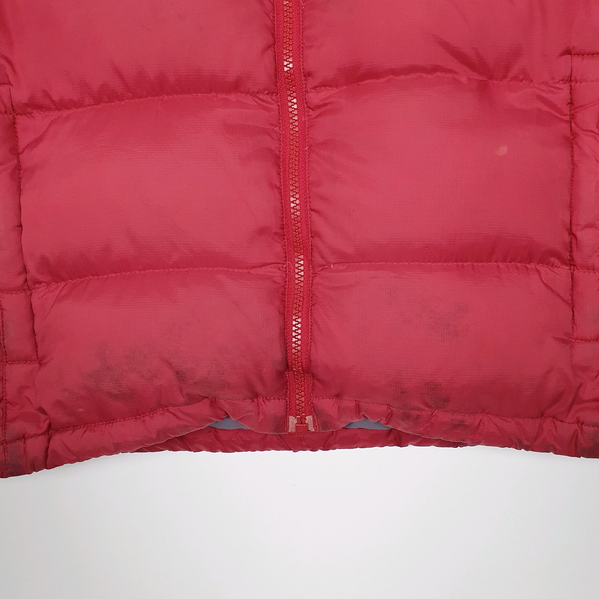 Womens Red The North Face Nuptse  Coat