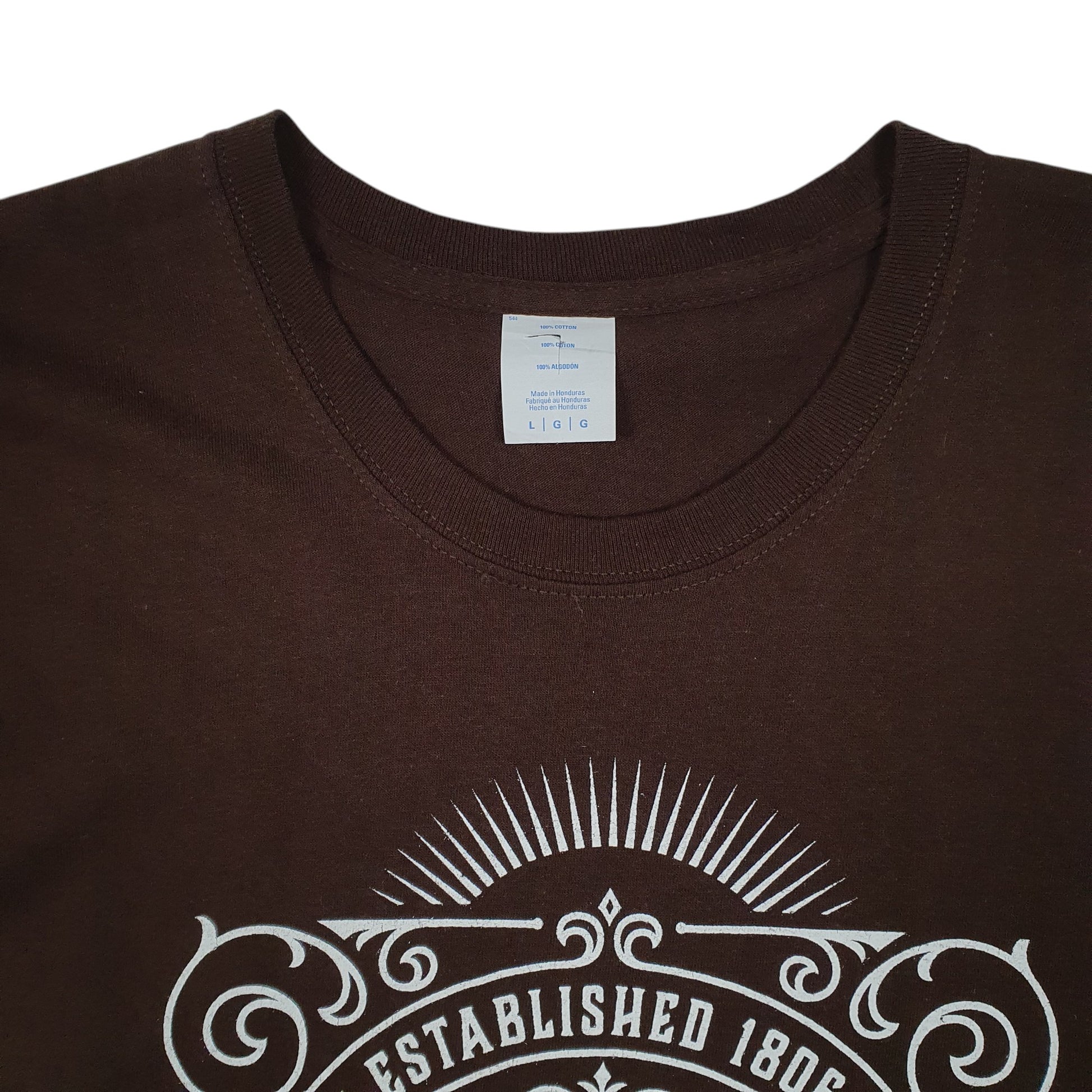 Mens Brown Port & Company Nashville Tennessee  T Shirt