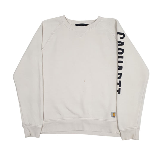 Womens Cream Carhartt  Crewneck Jumper