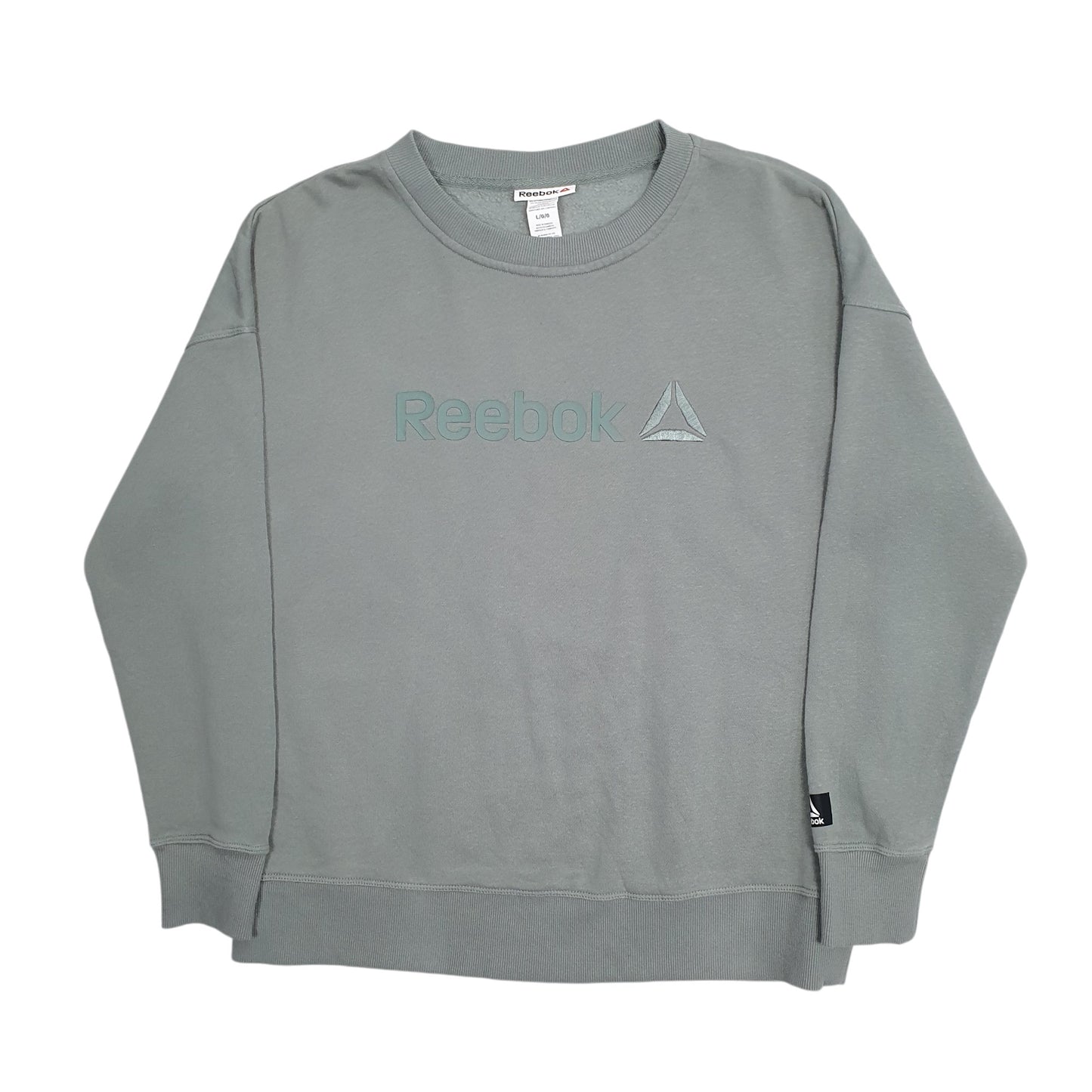Mens Green Reebok  Crewneck Jumper