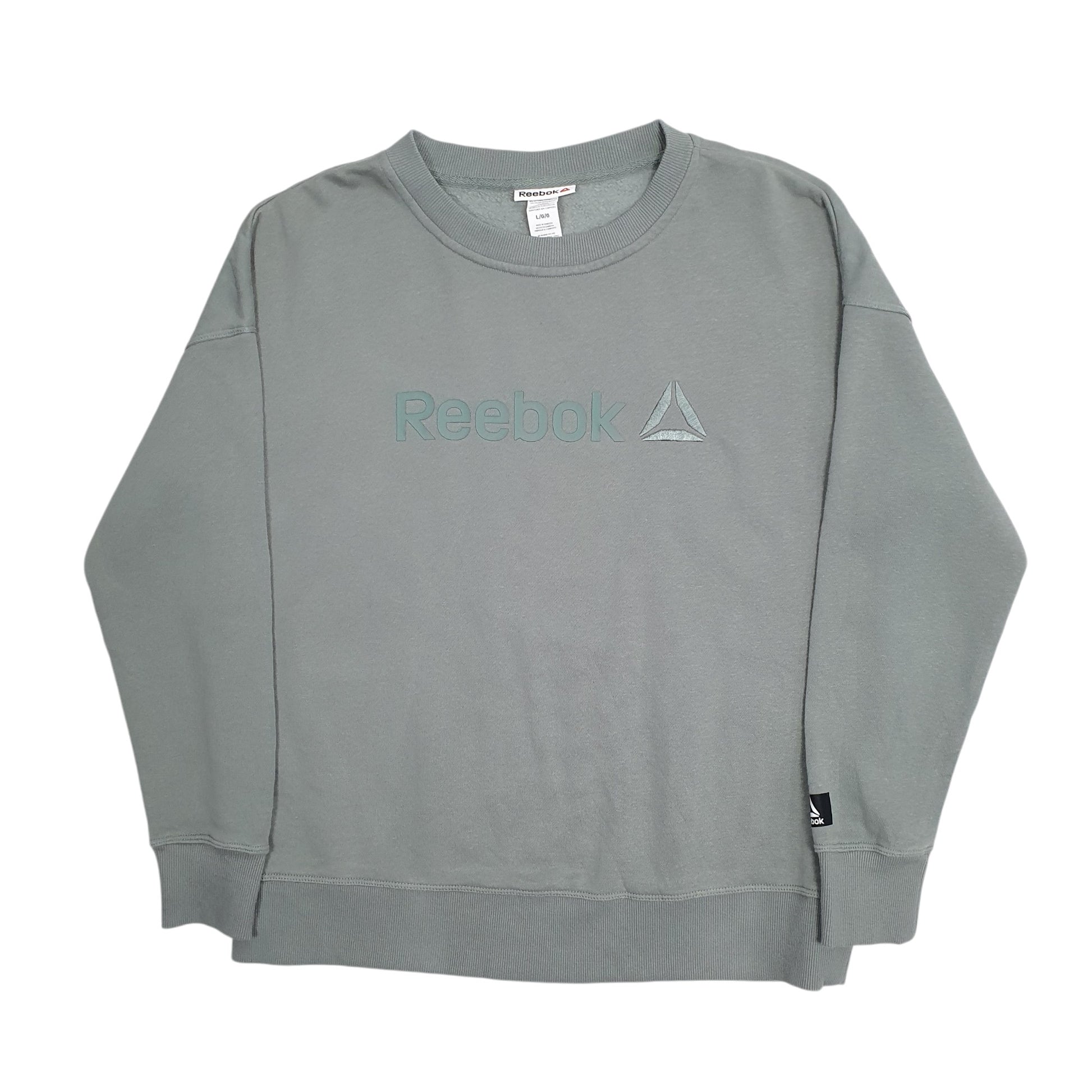 Mens Green Reebok  Crewneck Jumper