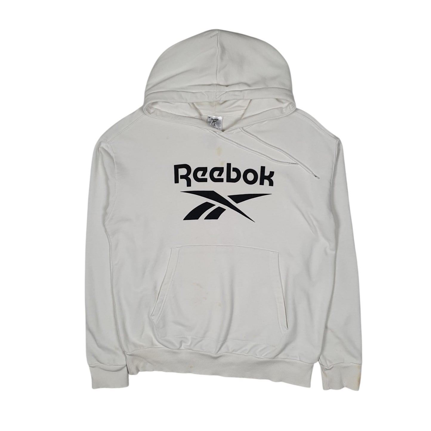 Mens White Reebok  Hoodie Jumper