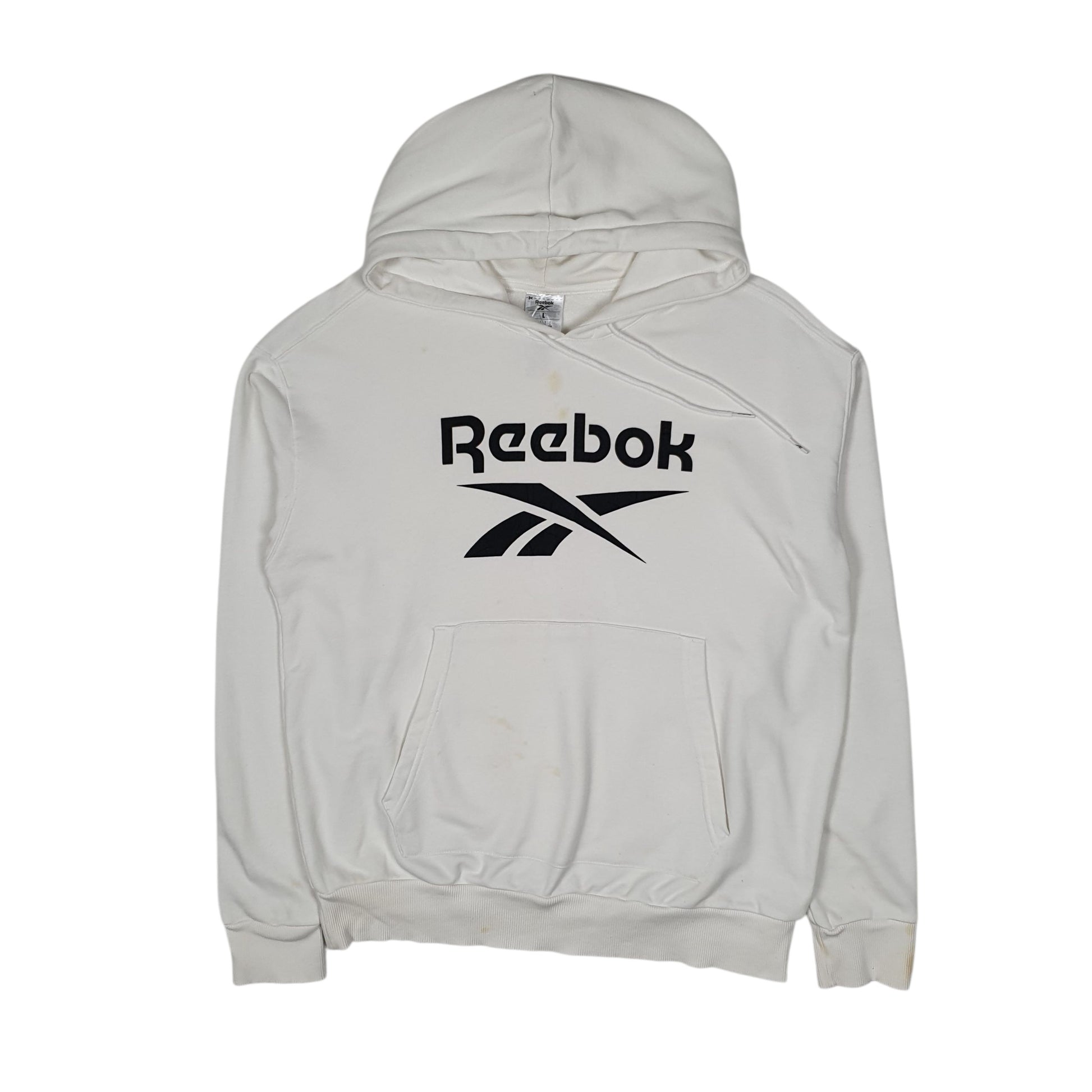 Mens White Reebok  Hoodie Jumper