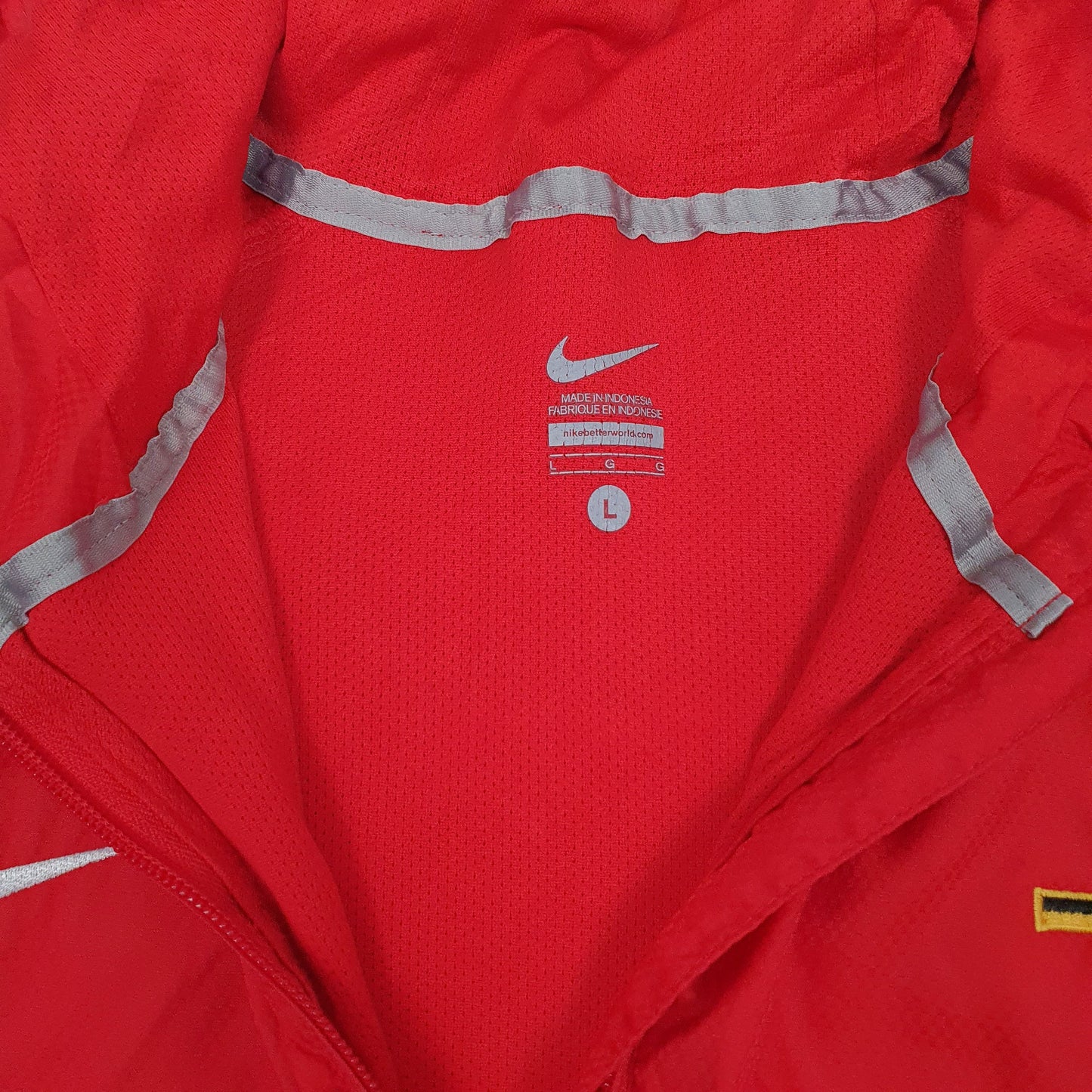 Mens Red Nike  Crewneck Coat