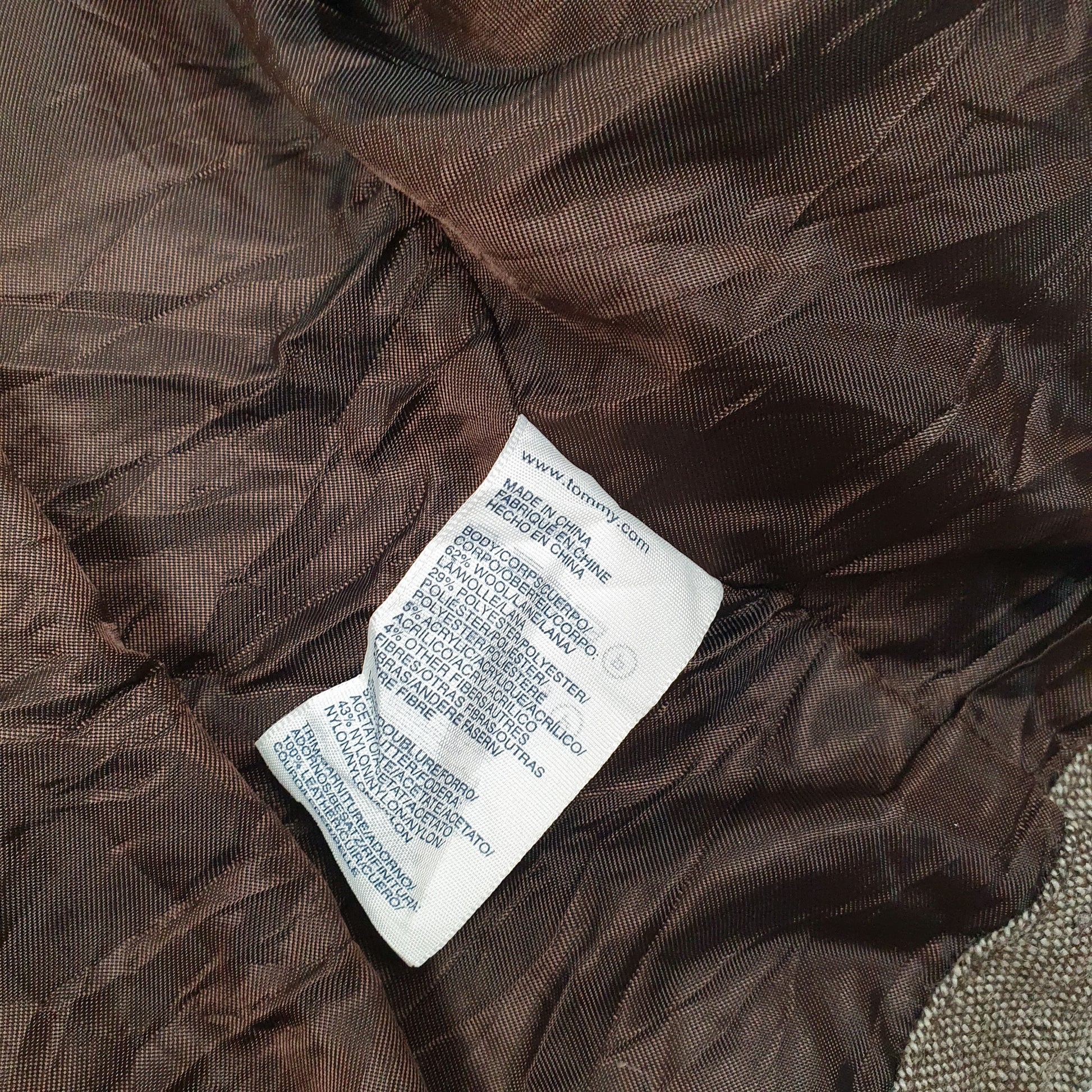 Womens Brown Tommy Hilfiger Padded Quilted  Coat