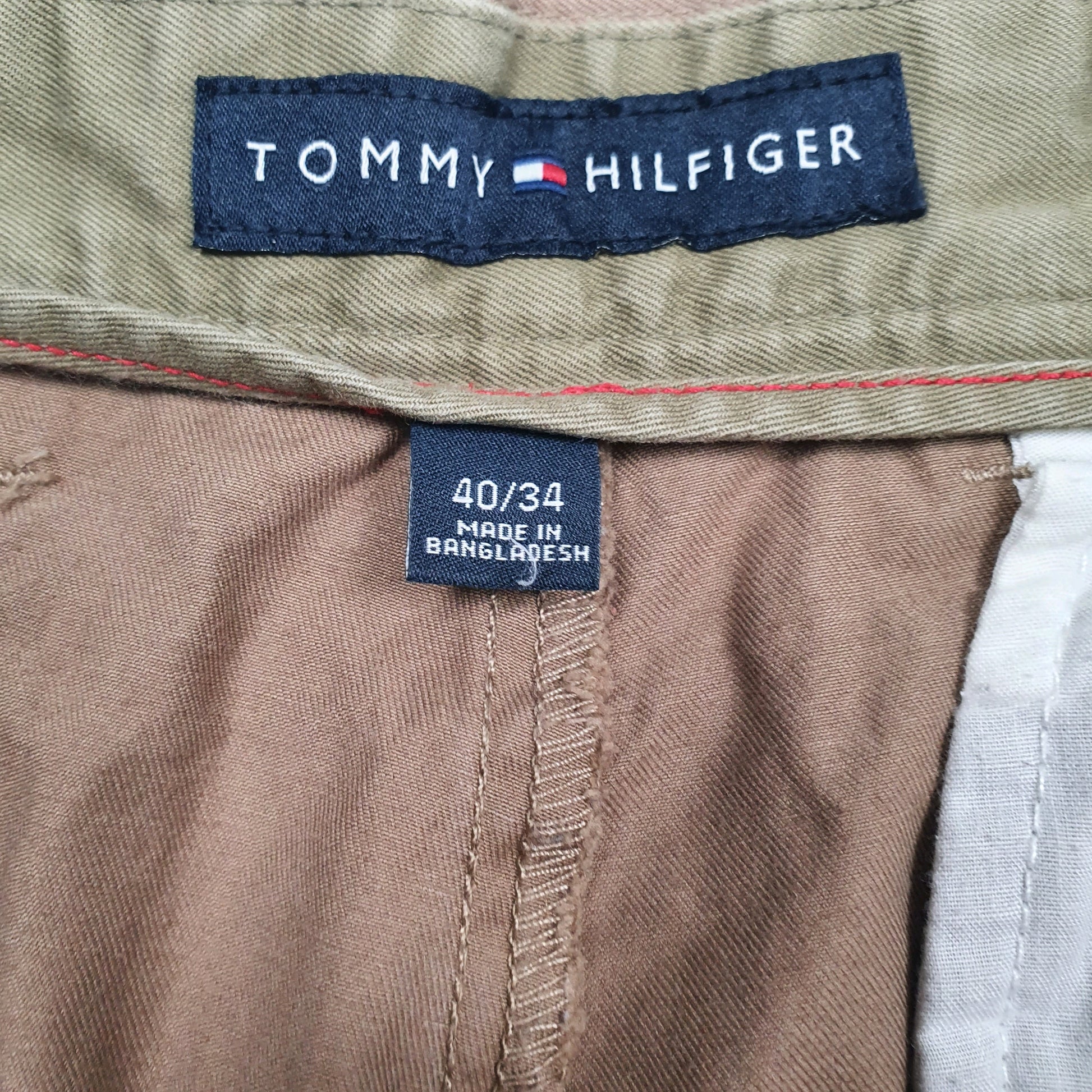 Mens Brown Tommy Hilfiger Pleated  Trousers