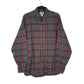 Mens Grey L.L.Bean Thick Flannel Long Sleeve Shirt