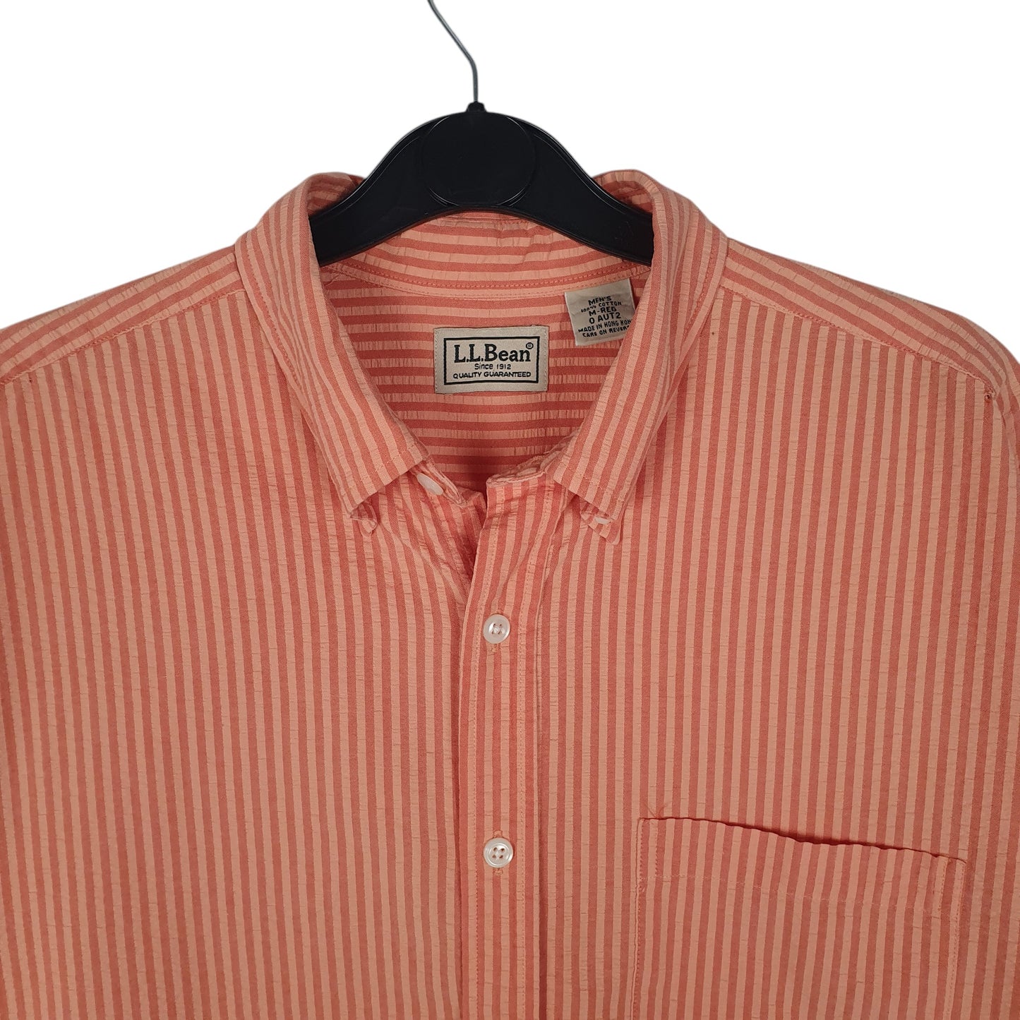 Mens Orange L.L.Bean   Shirt
