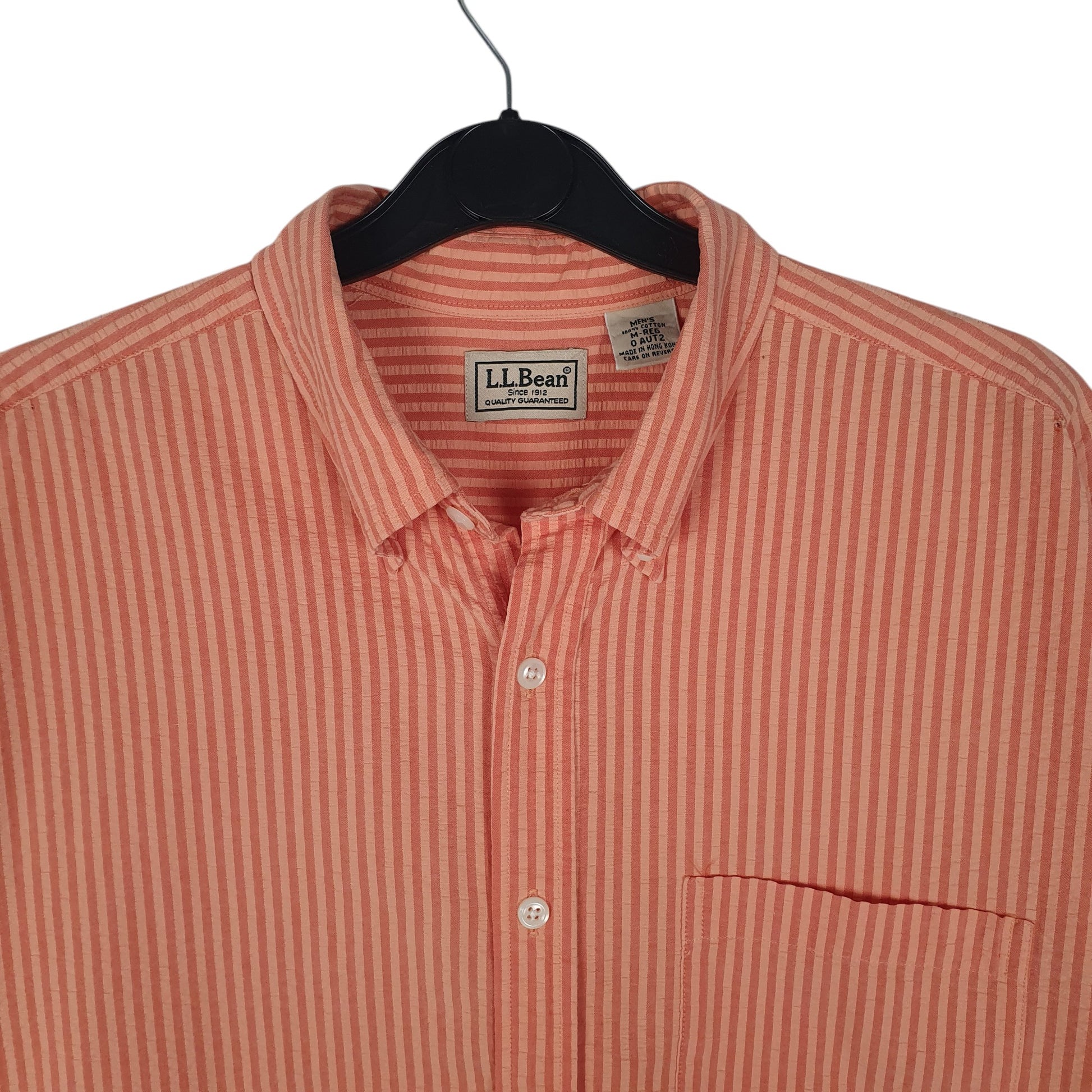 Mens Orange L.L.Bean   Shirt
