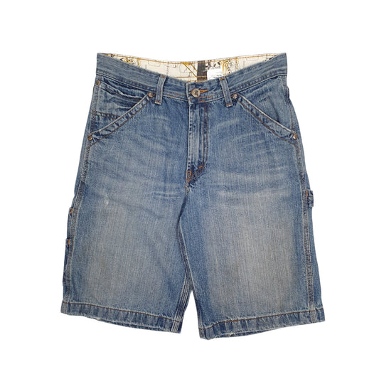 Mens Blue Levis Vintage 00s Carpenter Denim Shorts
