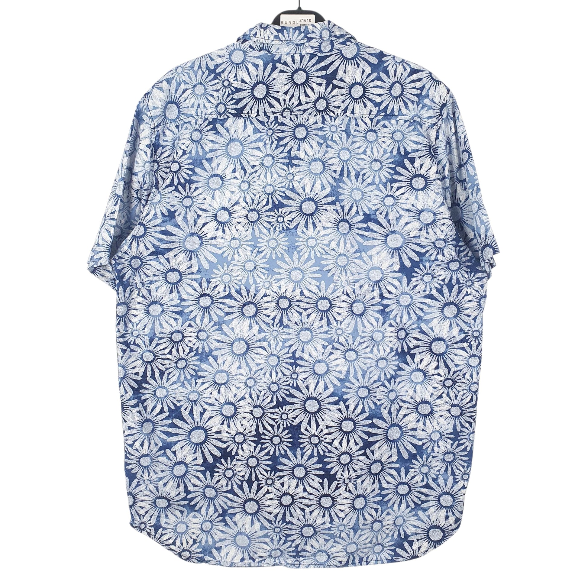 Mens Blue Vans Hawaiian  Shirt