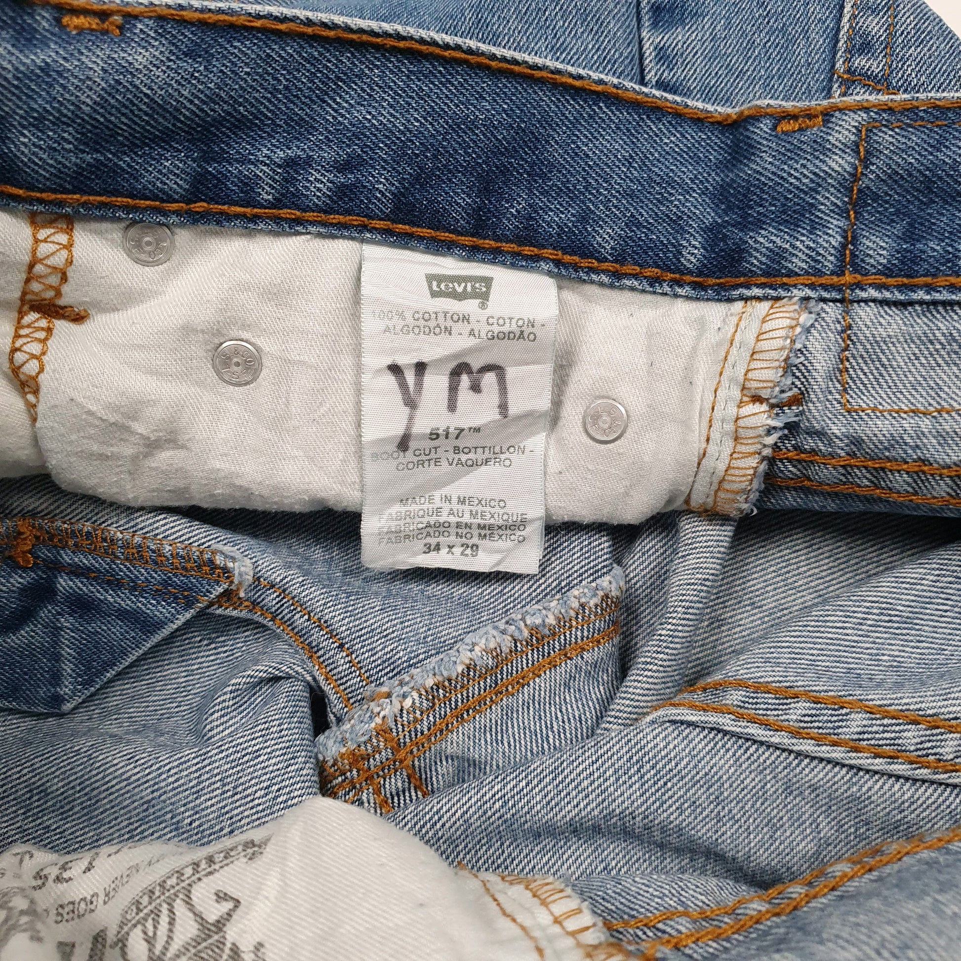 Mens Blue Levis V Full Zip Shorts