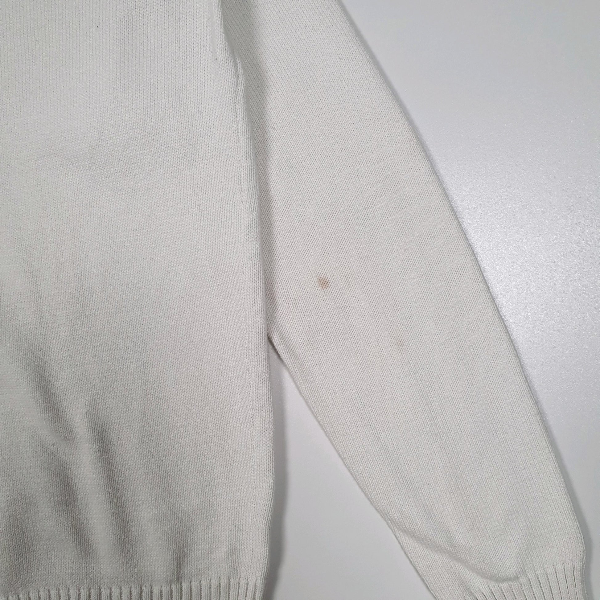 Womens White Polo Ralph Lauren Golf Full Zip Jumper