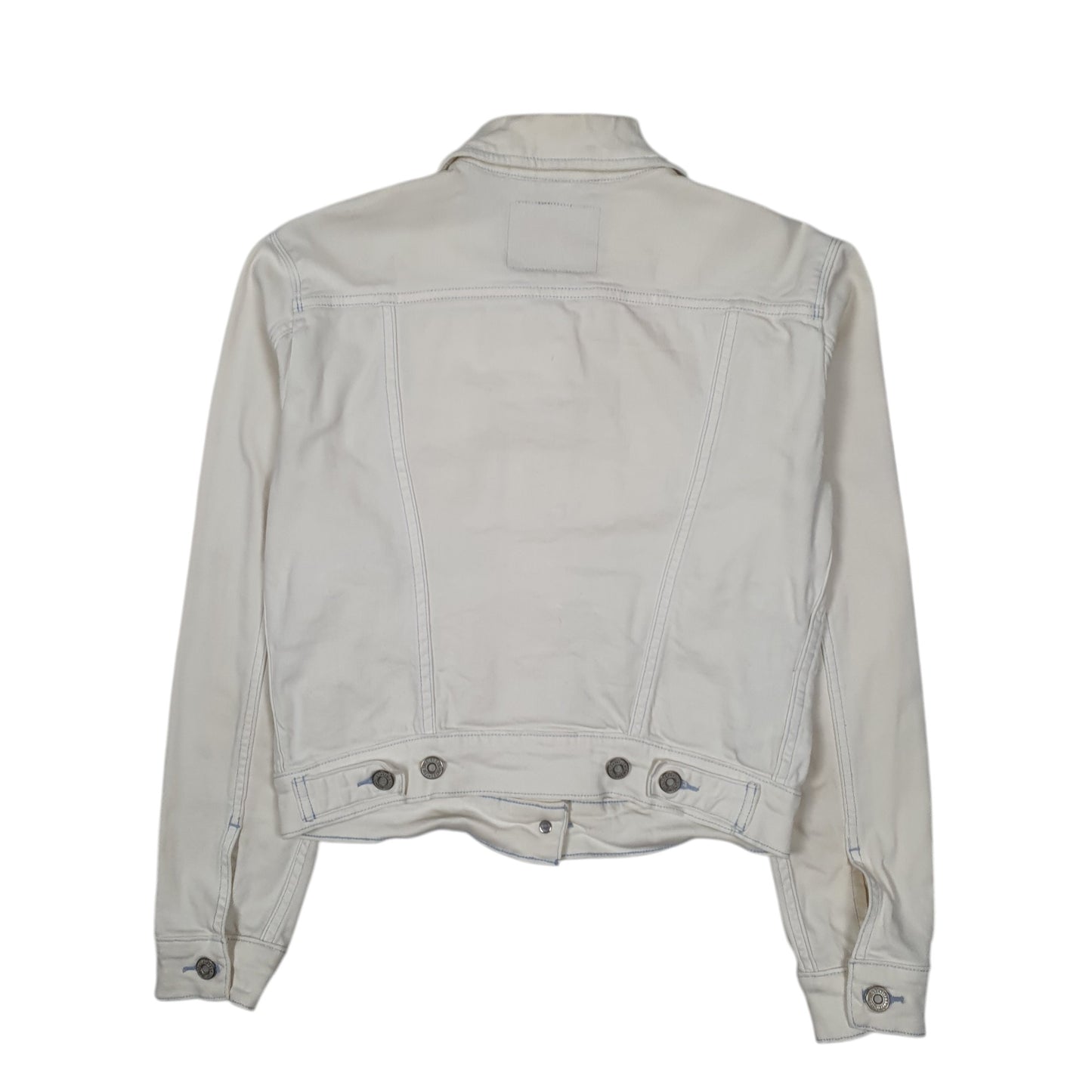 Mens White Levis Type 3 Trucker  Coat