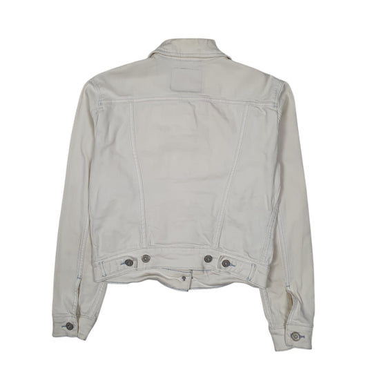 Mens White Levis Type 3 Trucker  Coat