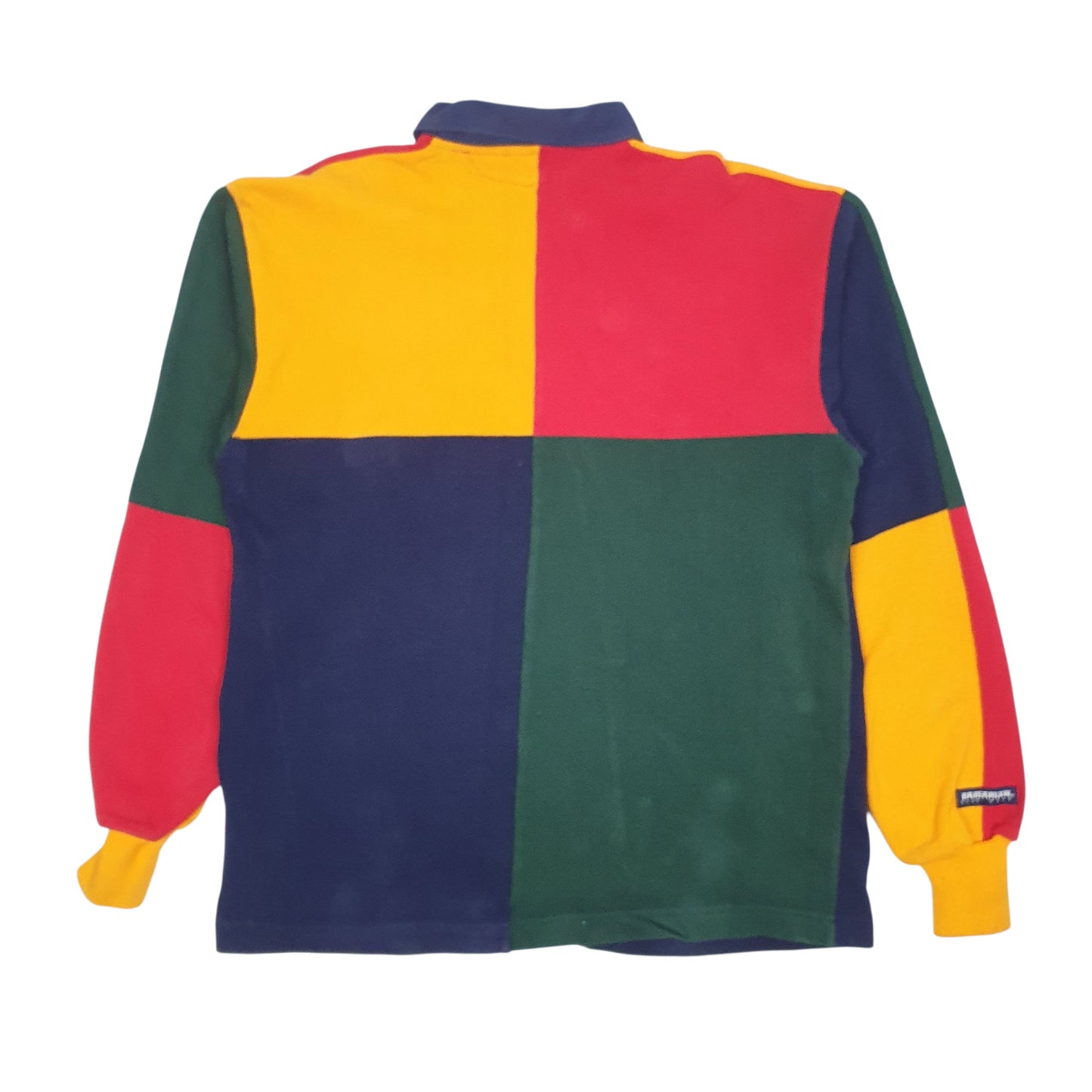 Mens Navy Barbarian Rugby Aspen Rugger Crewneck Polo Shirt