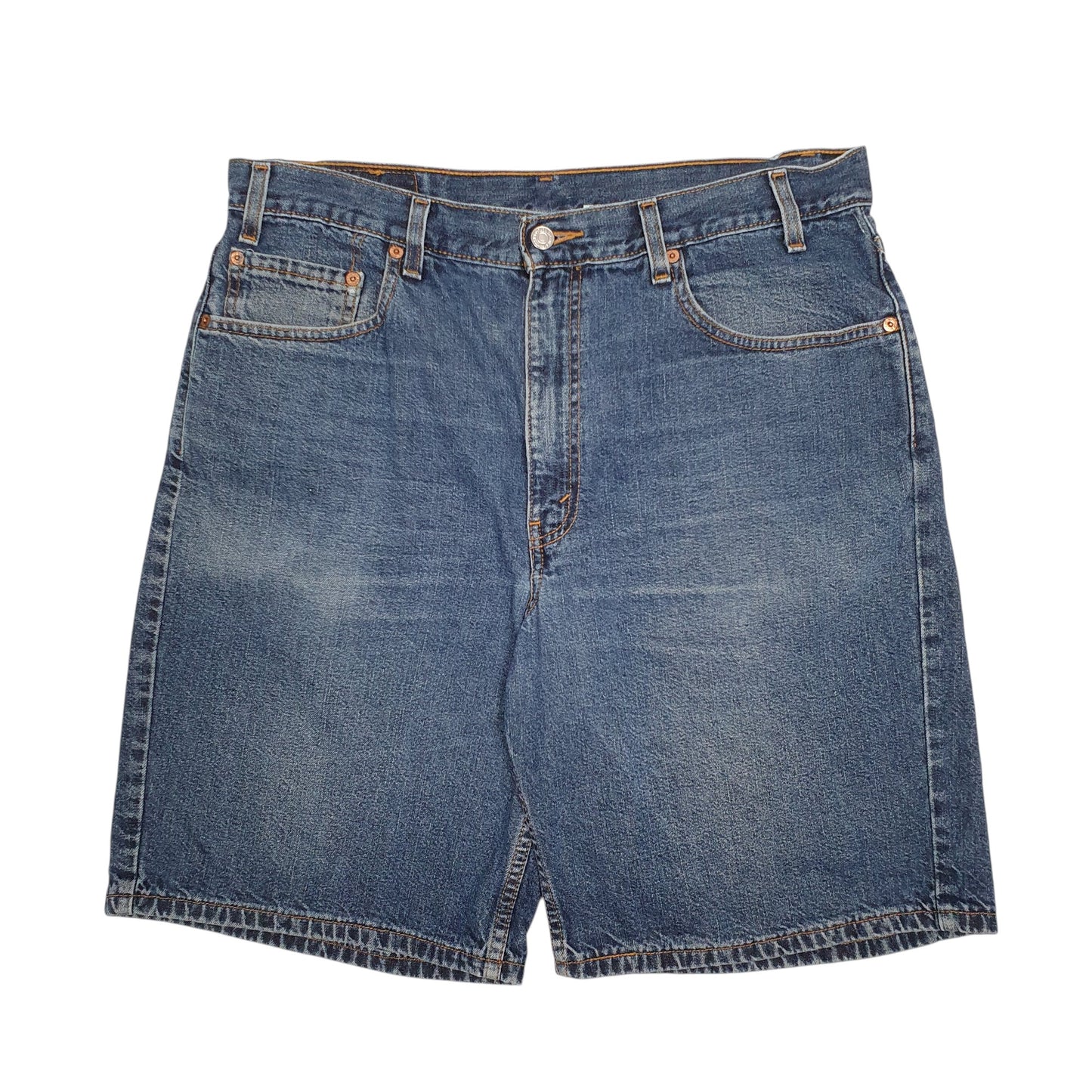 Mens Blue Levis 550 Vintage 90s Denim Shorts