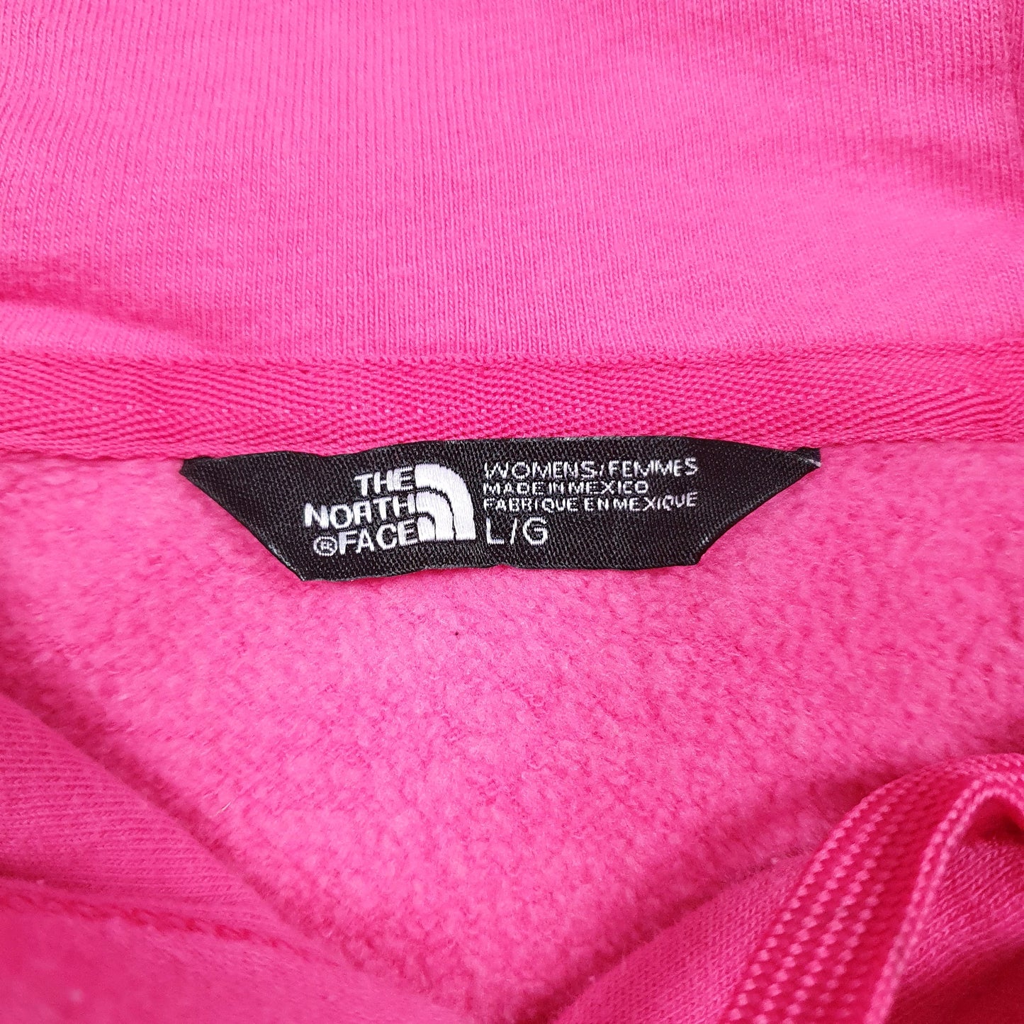 Womens Pink The North Face Spellout Hoodie Jumper