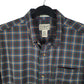 Mens Navy L.L.Bean US Marine Corps Tartan  Shirt