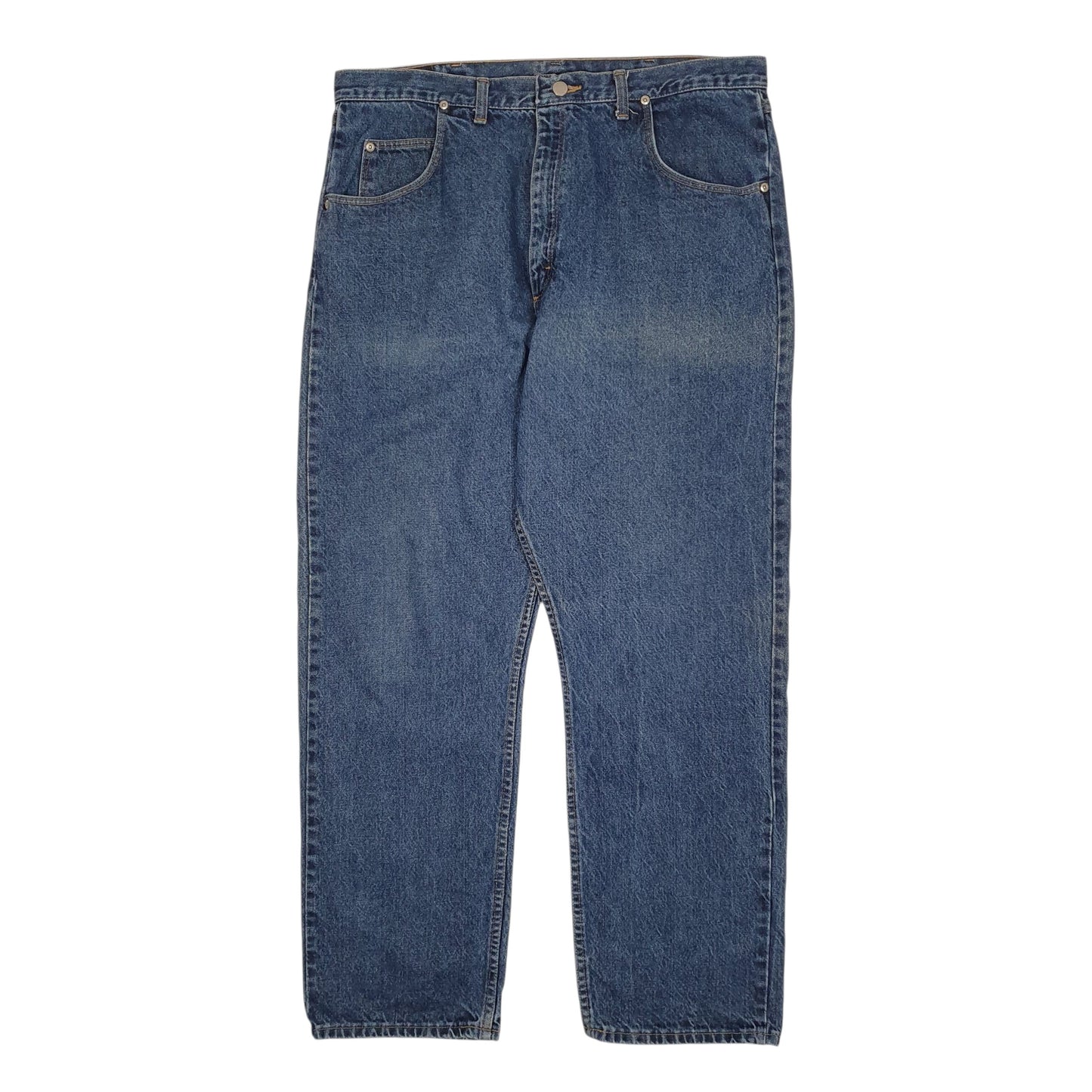 Mens Blue Wrangler Vintage 90s Made In USA Casual JeansW38 L32