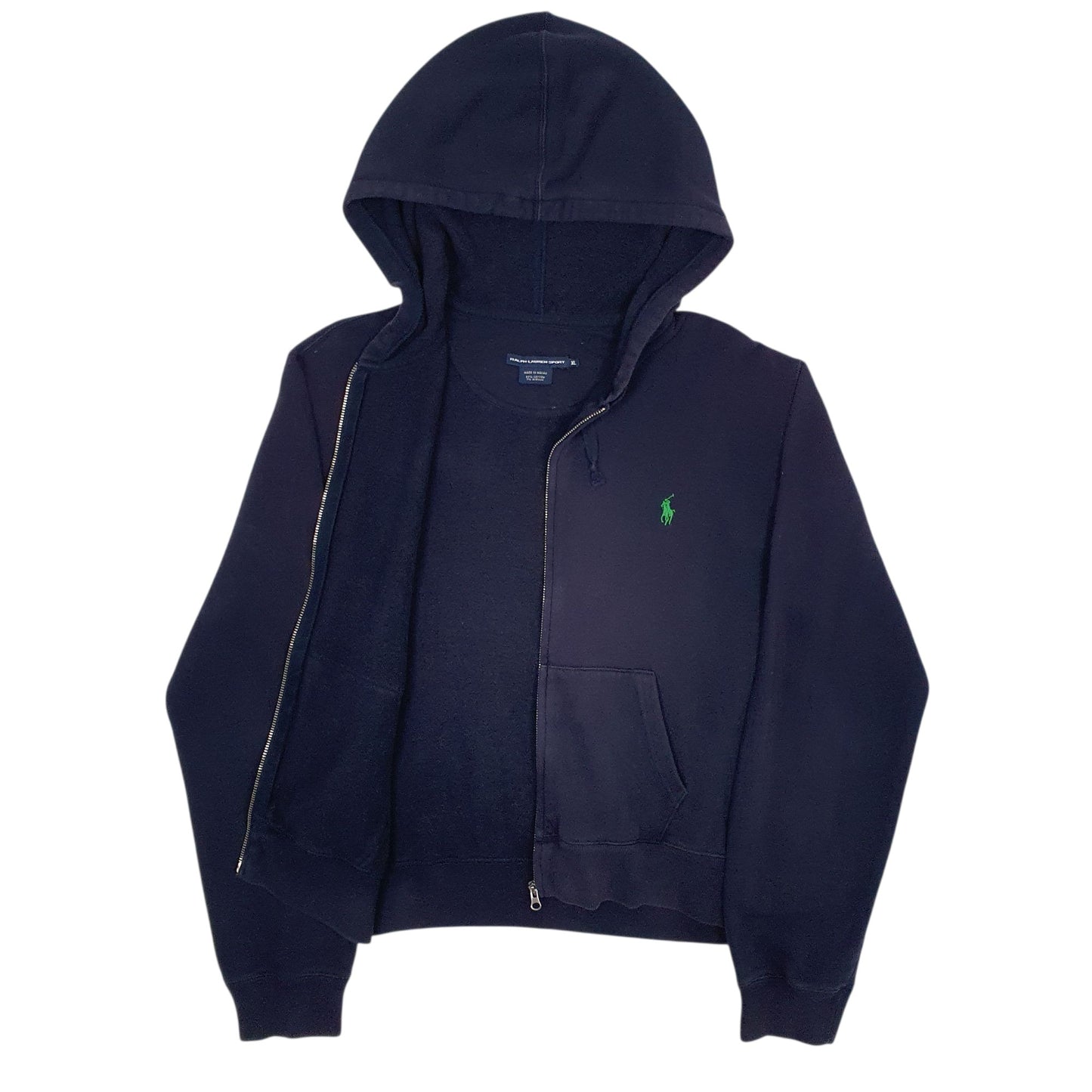 Womens Navy Ralph Lauren Vintage 90s Sport Full Zip Jumper