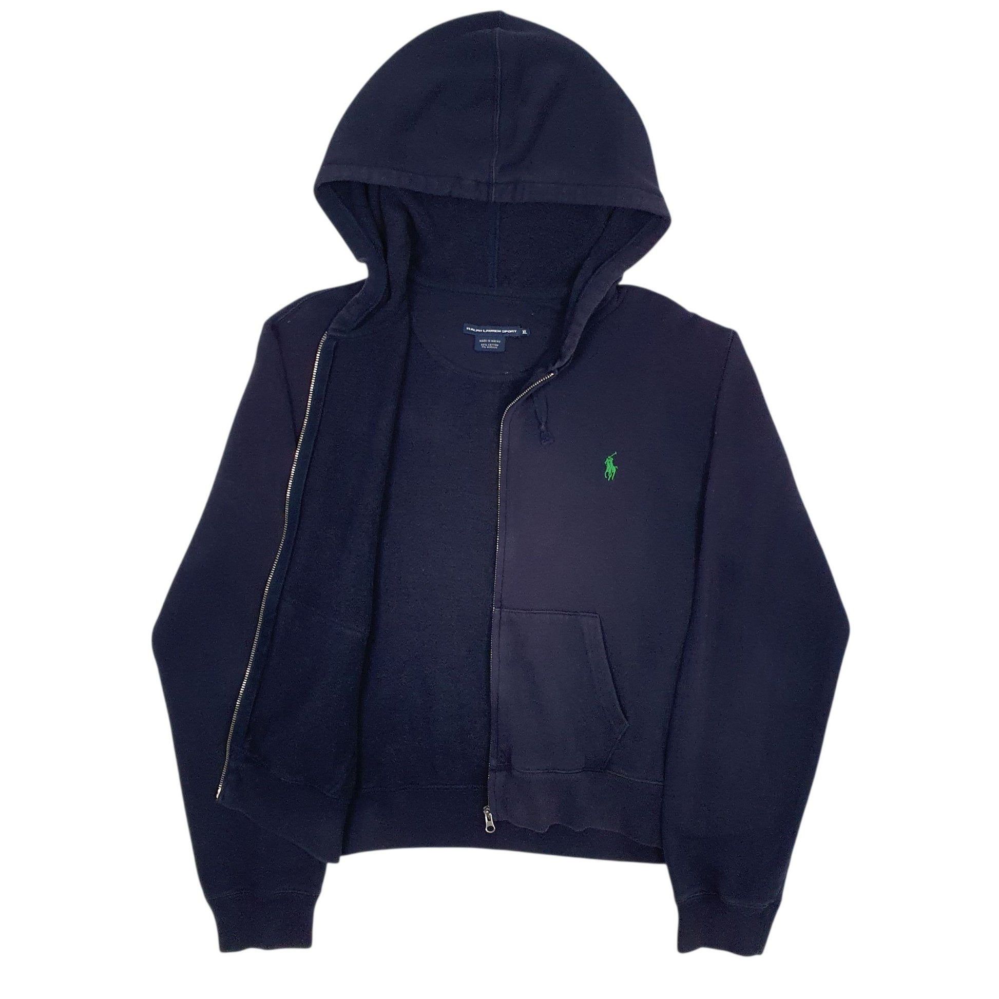 Womens Navy Ralph Lauren Vintage 90s Sport Full Zip Jumper