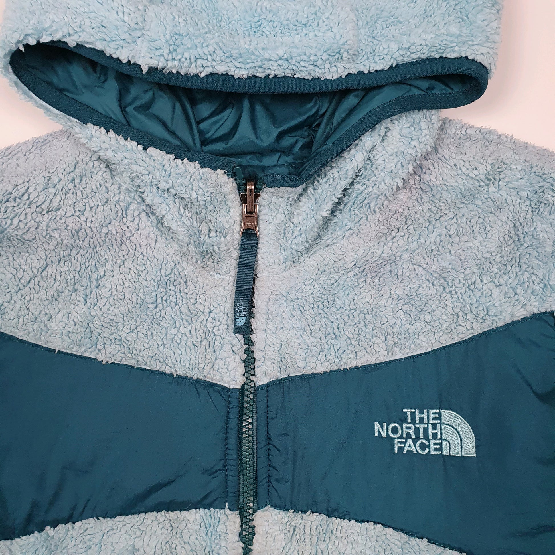 Womens Blue The North Face Fleece Lined  Coat