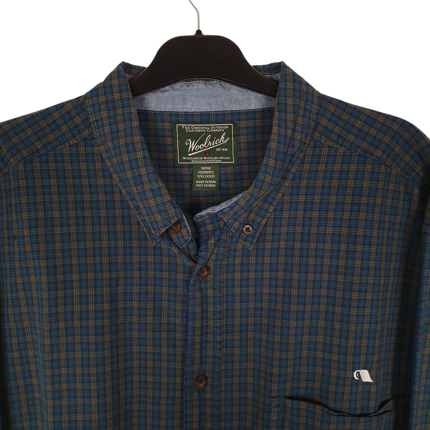 Mens Blue Woolrich   Shirt