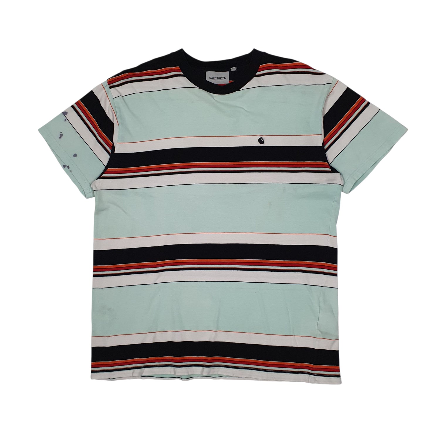 Mens Blue Carhartt  Short Sleeve T Shirt