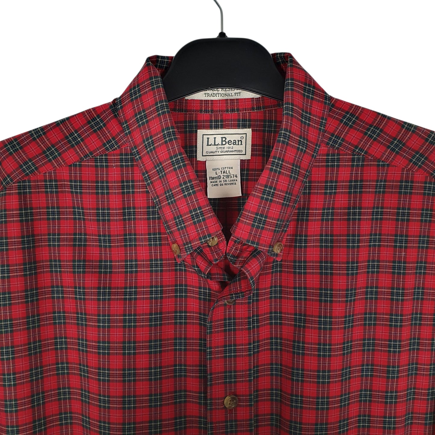 Mens Red L.L.Bean   Shirt