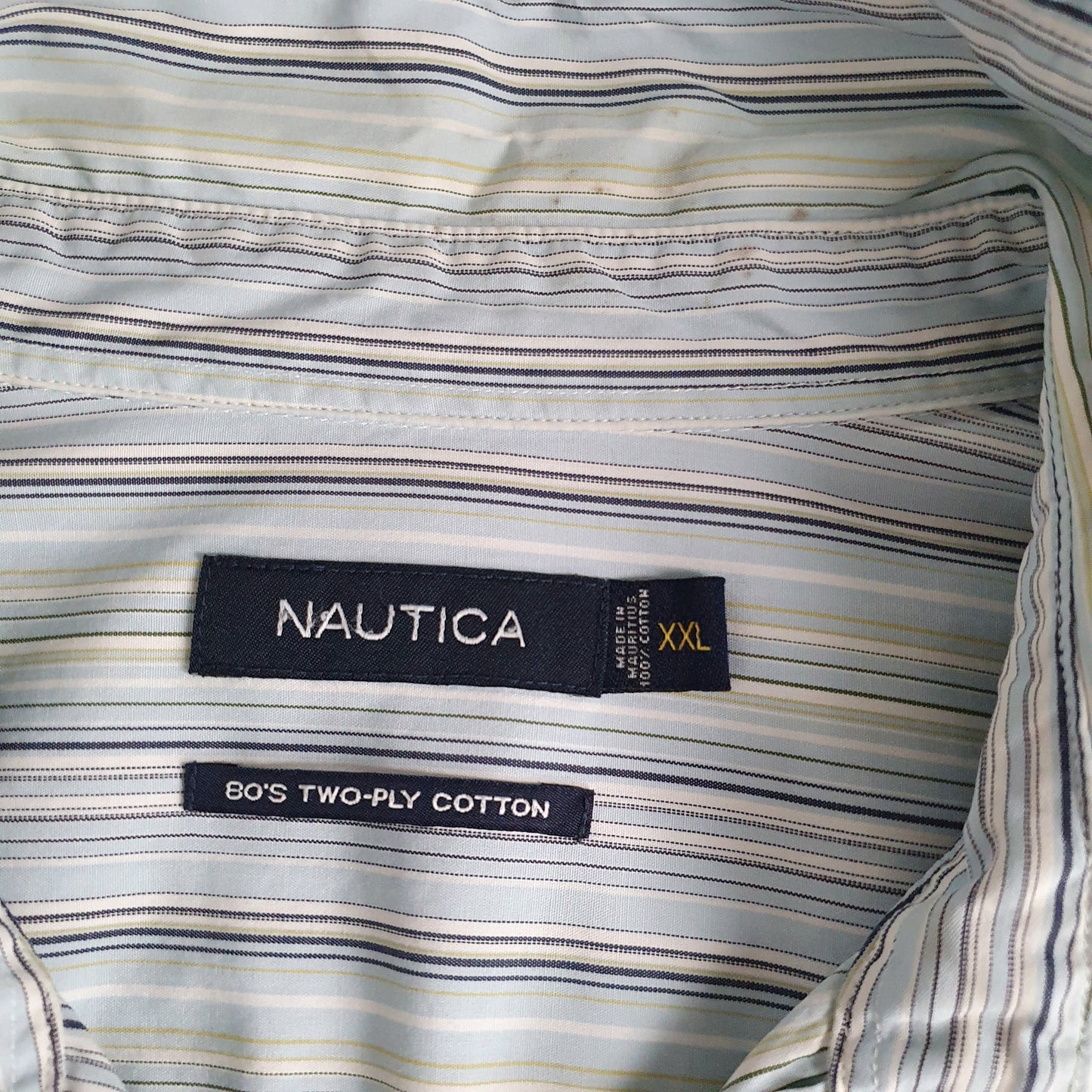 Mens Blue Nautica   Shirt
