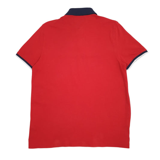 Mens Red Tommy Hilfiger   Polo Shirt