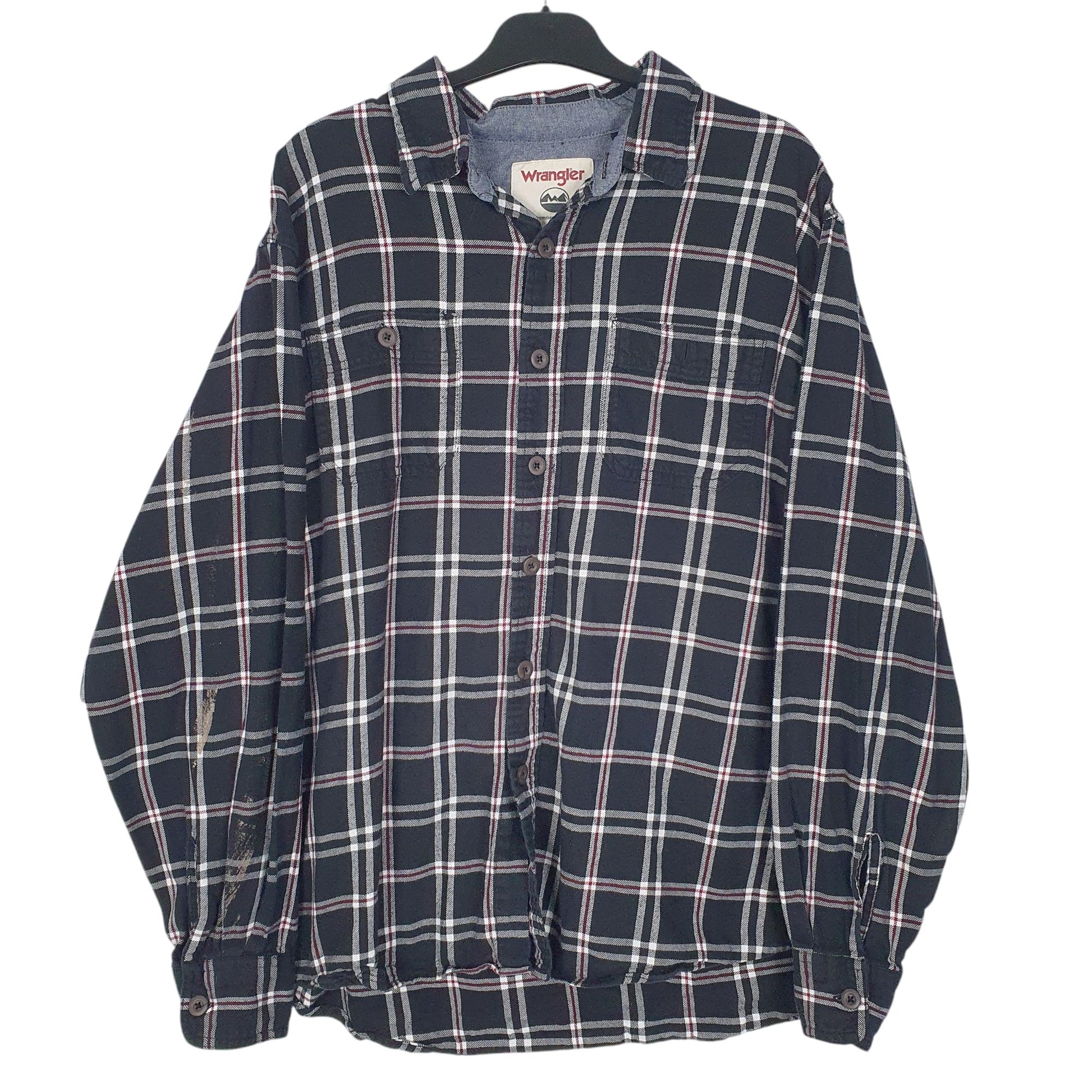 Mens Black Wrangler  Long Sleeve Shirt